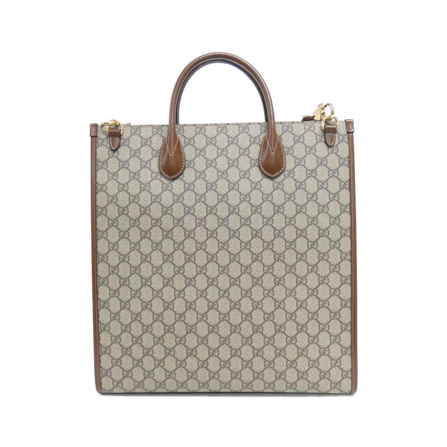 Gucci Beige Brown Gg Supreme Handbag ( )