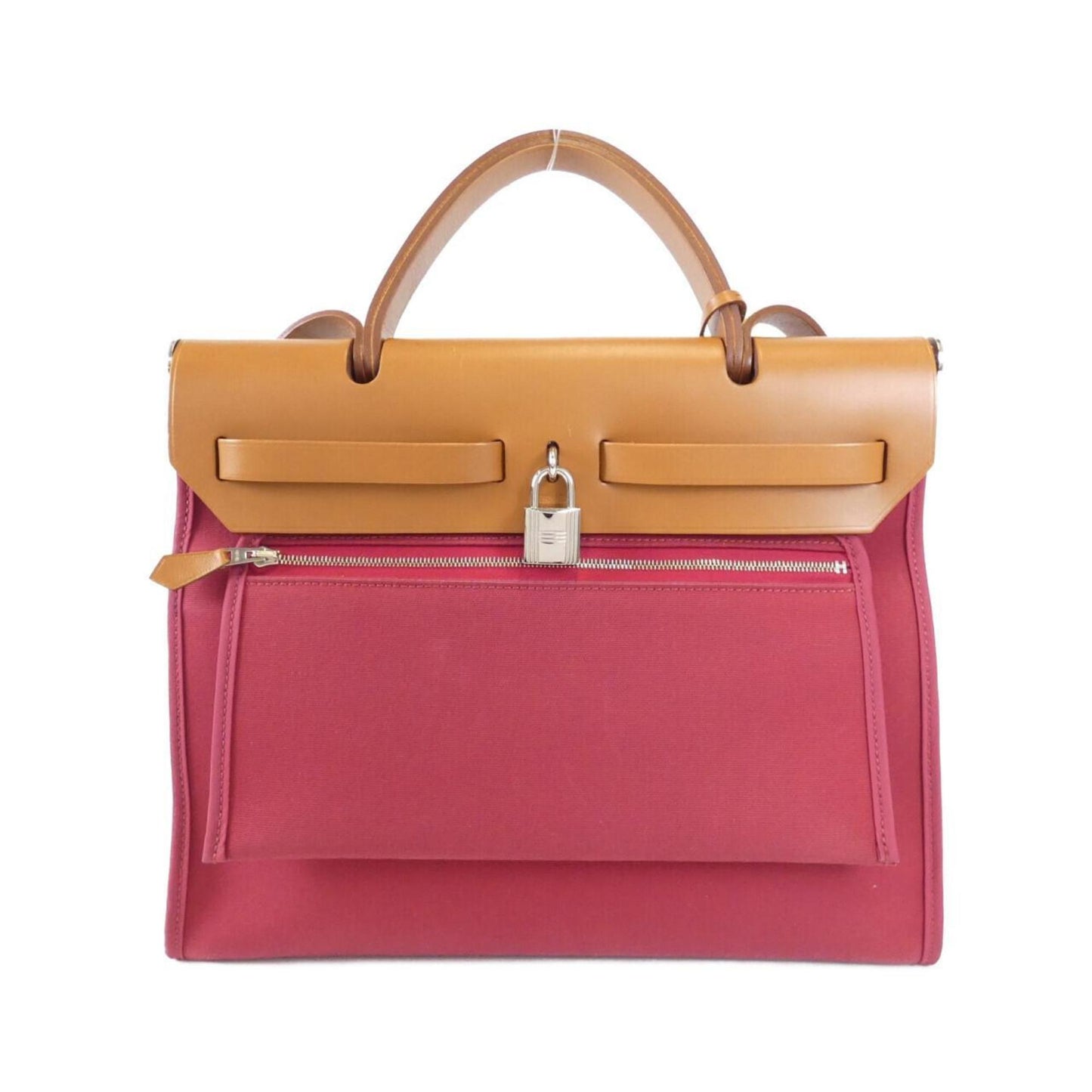 Hermes Fauve Toile Officier Handbag ( )