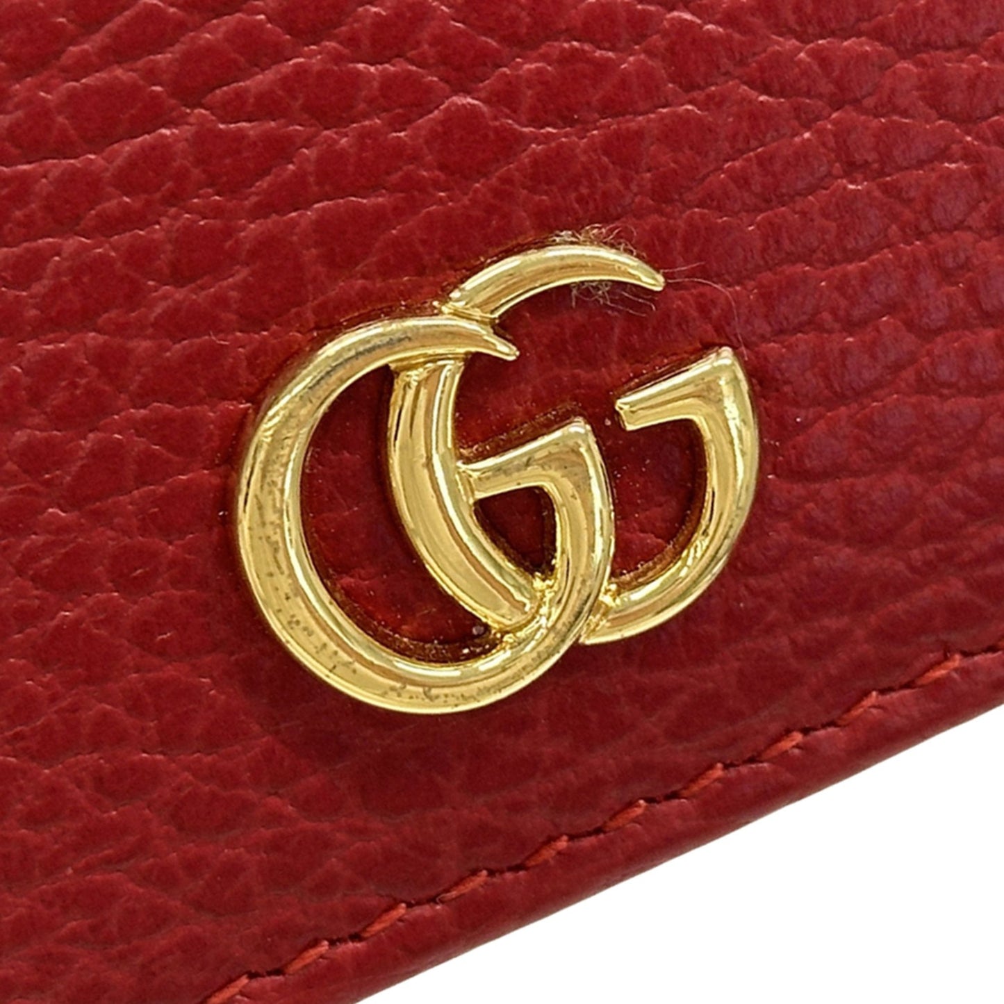 Gucci Red Color Leather Wallet (Bi-Fold) ( )
