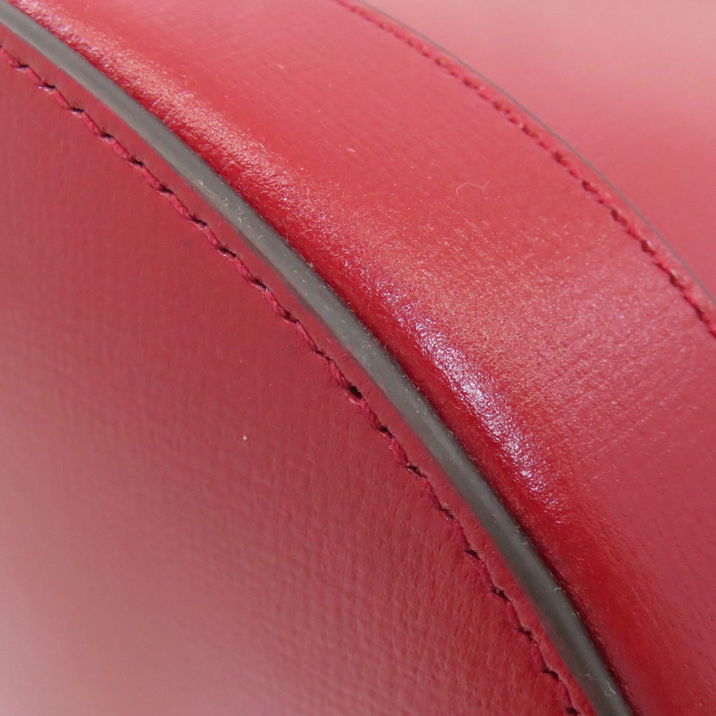 Gucci Red Color Leather Shoulder Bag ( )