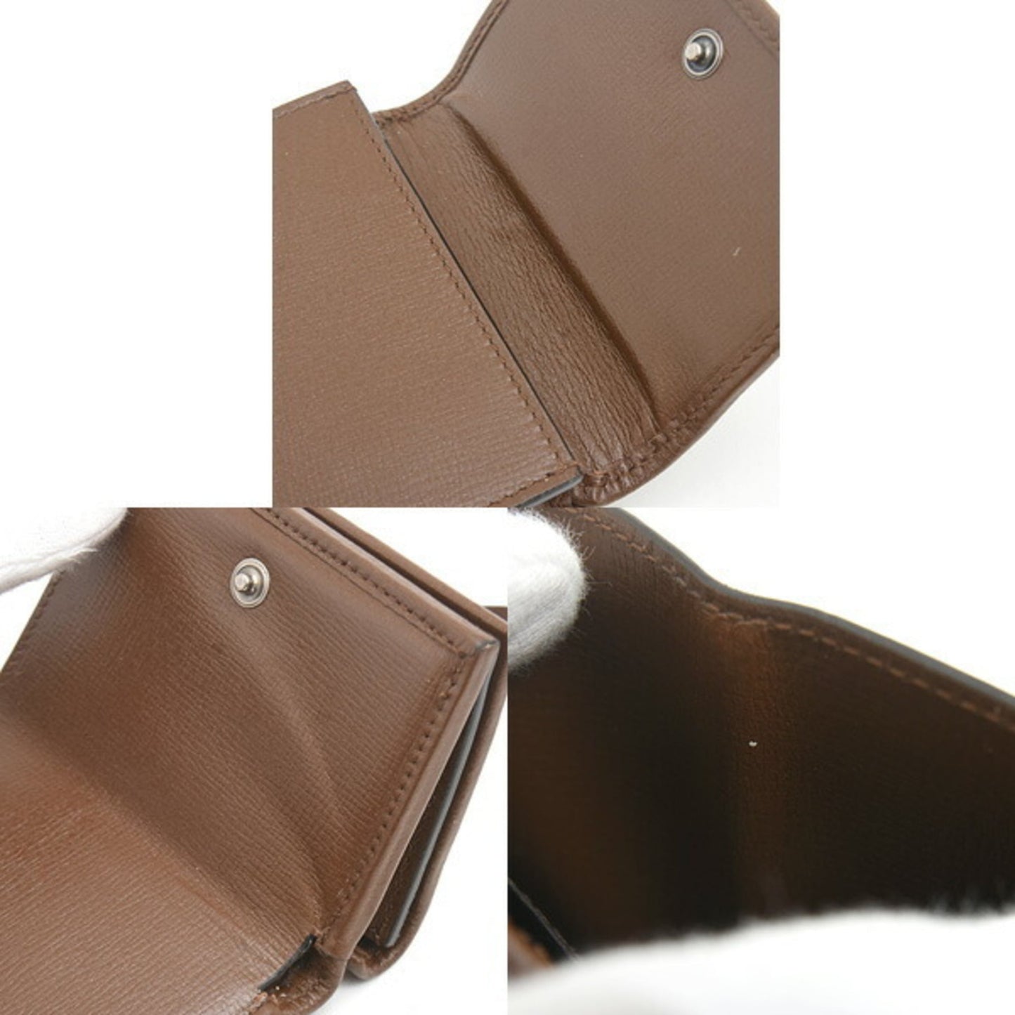 Gucci Beige Gg Canvas Wallet (Tri-Fold) ( )