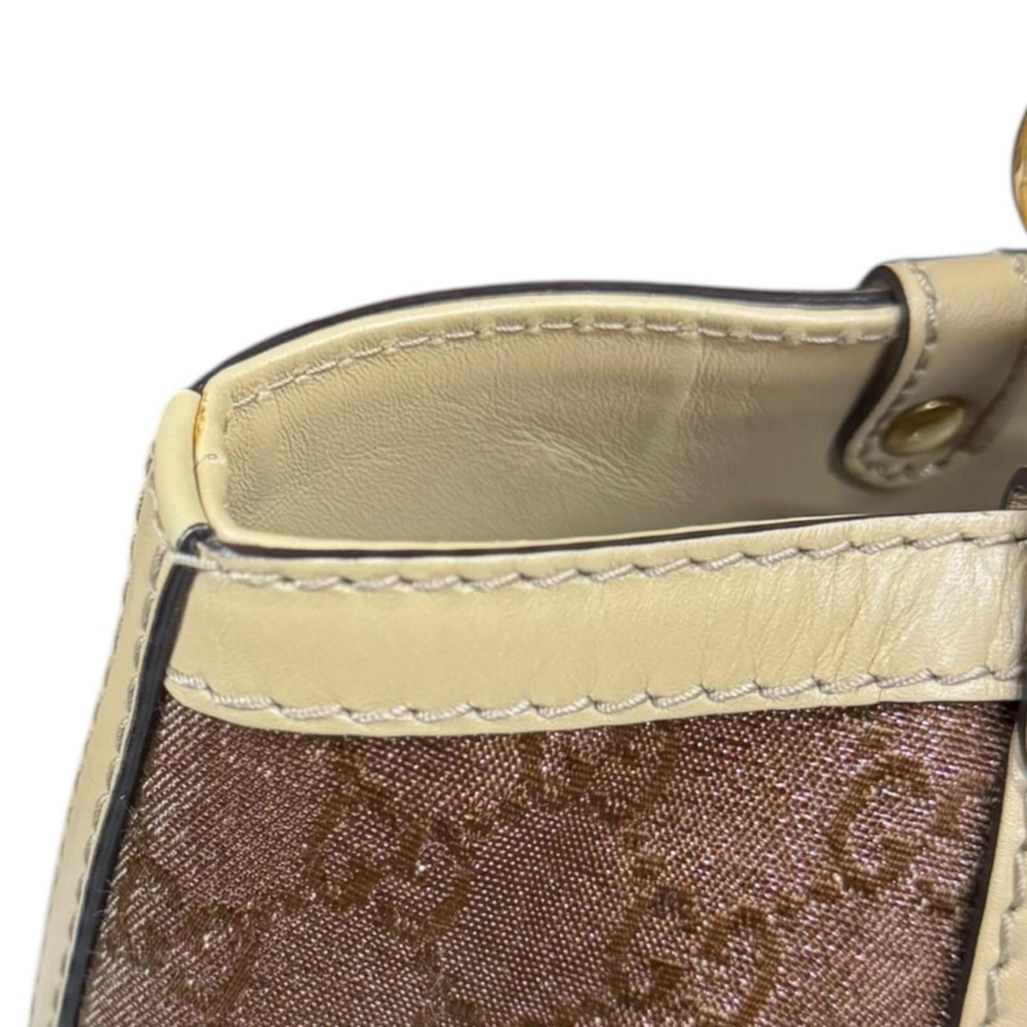 Gucci Beige Gg Canvas Handbag ( )