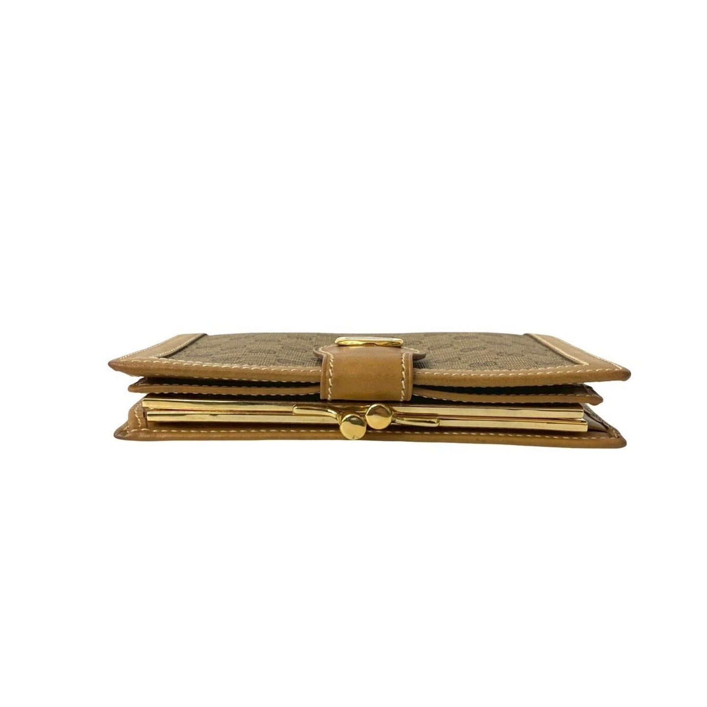 Gucci Brown Leather Pvc Wallet (Bi-Fold) ( )