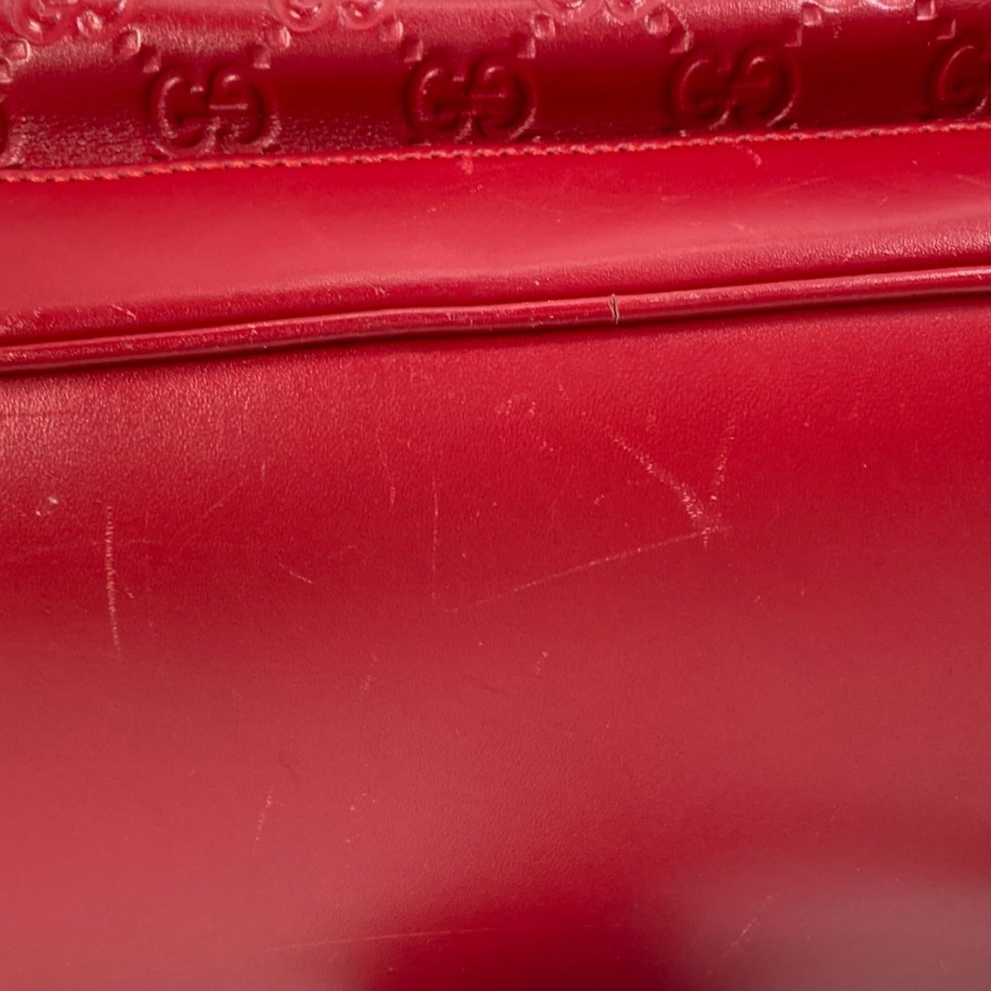 Gucci Red Leather Backpack ( )