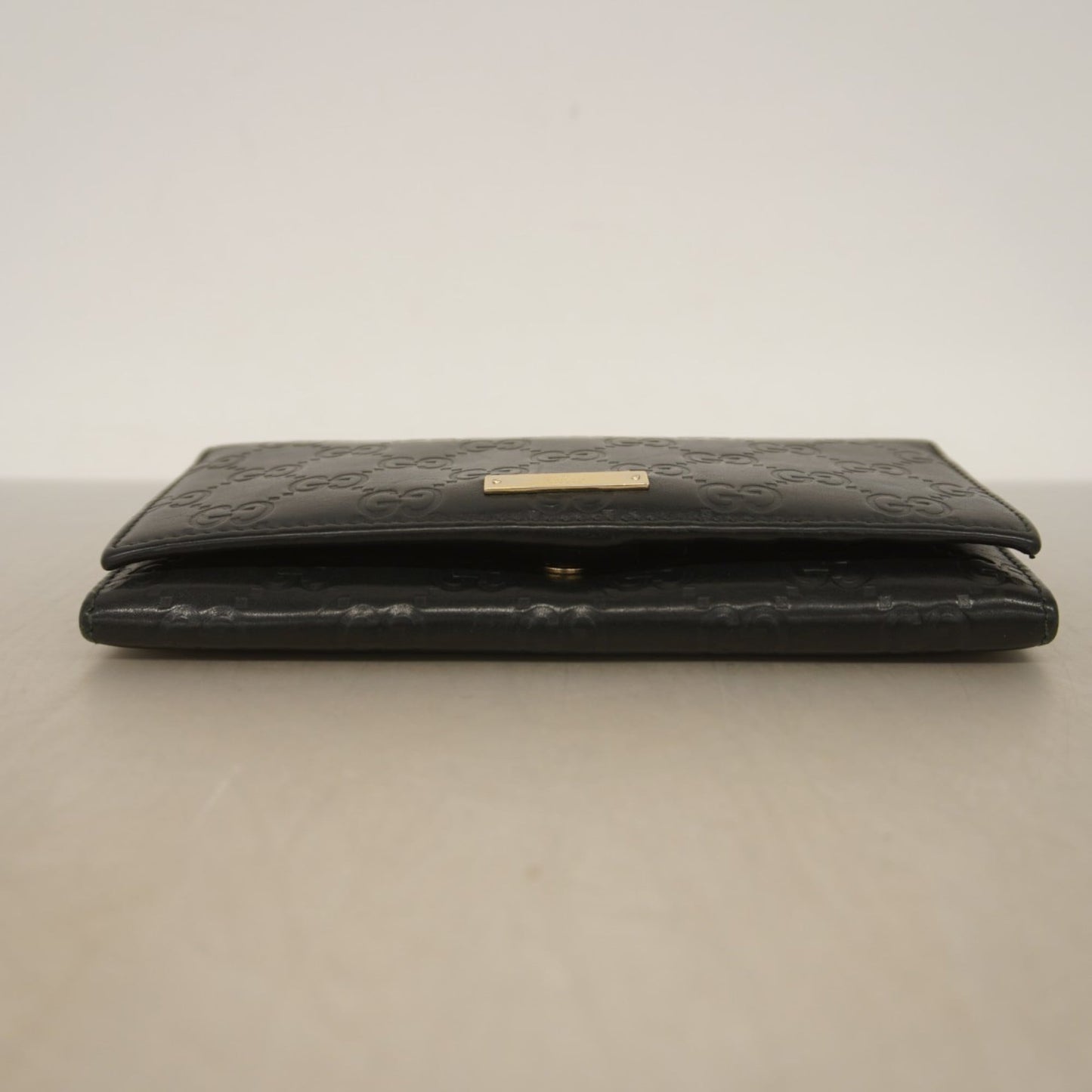 Gucci Black Leather Long Wallet (Bi-Fold) ( )