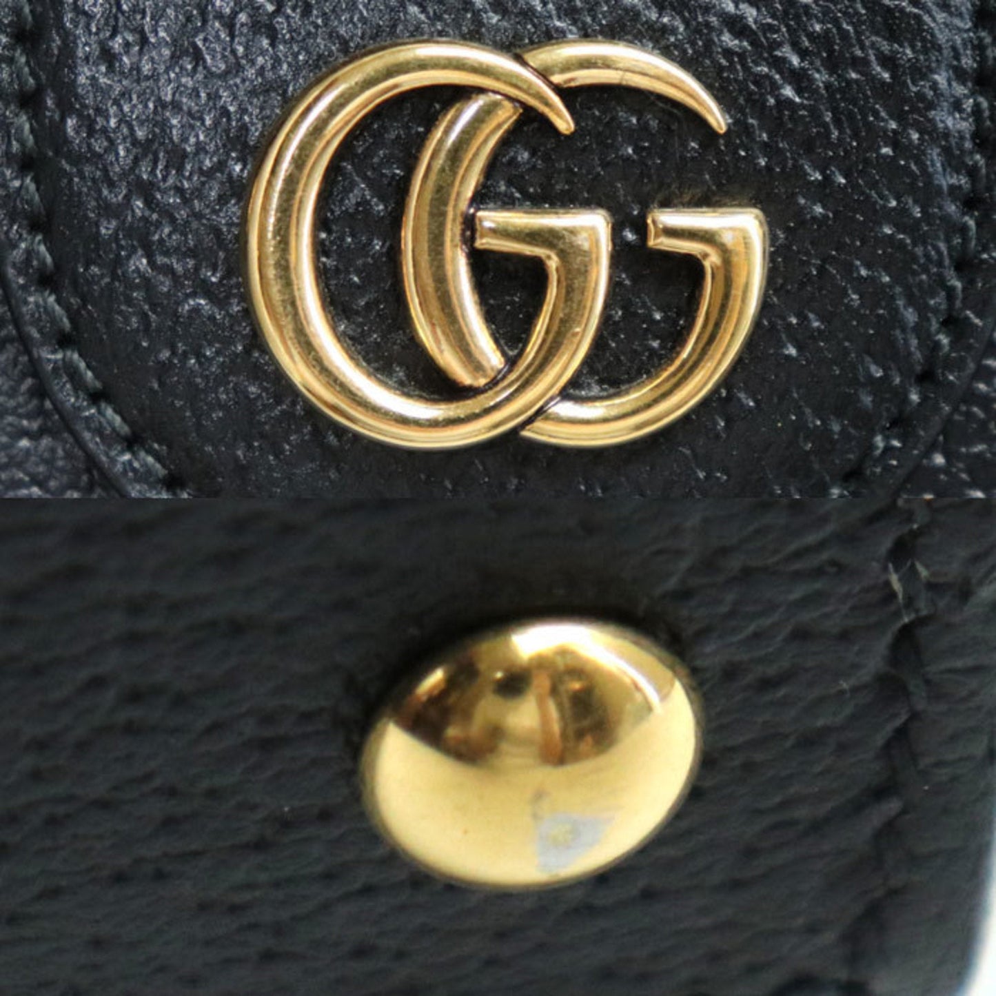 Gucci Black Leather Shoulder Bag ( )