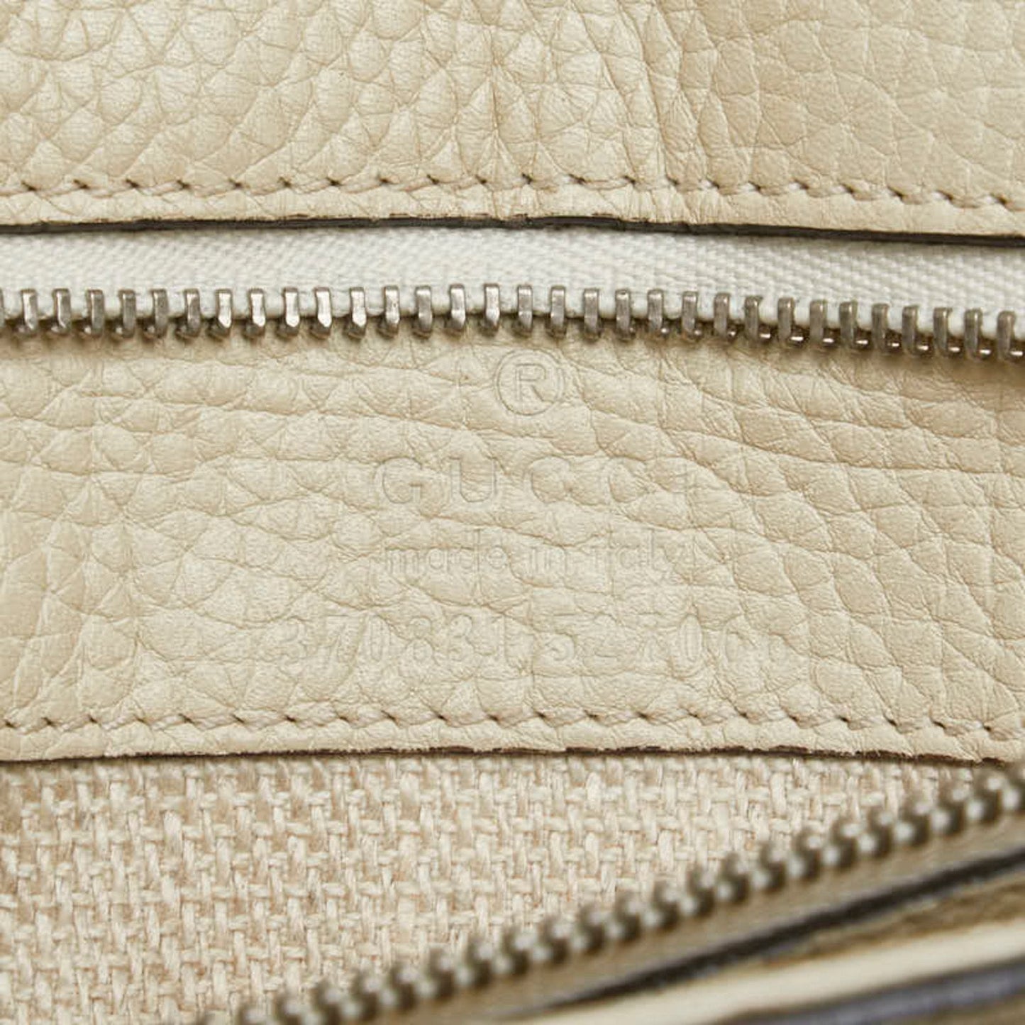 Gucci White Leather Handbag Shoulder Bag ( )