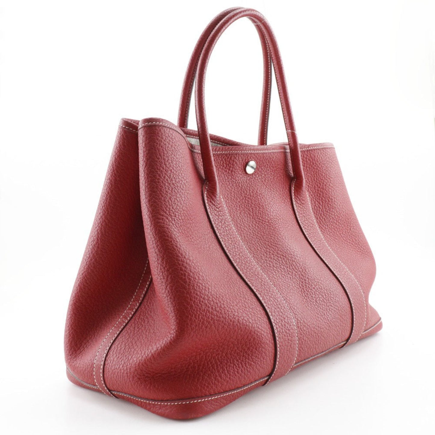 Hermes Red Color Negonda Leather Tote Bag ( )