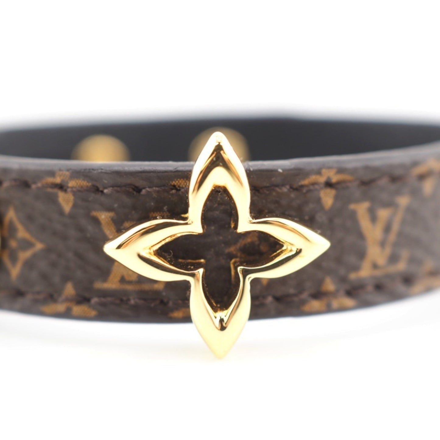 LOUIS VUITTON M6534 Bracelet Blooming Monogram Brown Women's