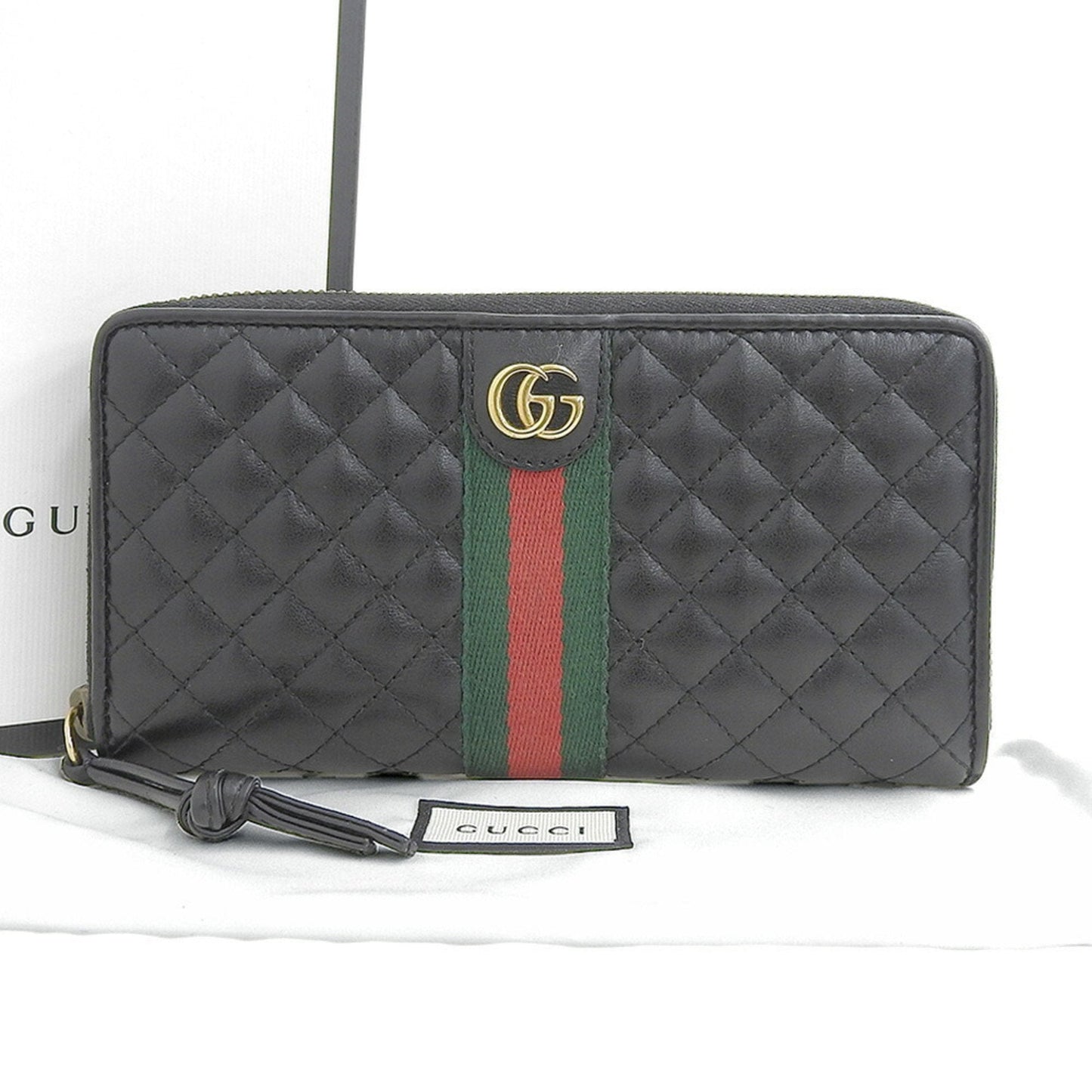 Gucci Black Leather Long Wallet (Bi-Fold) ( )