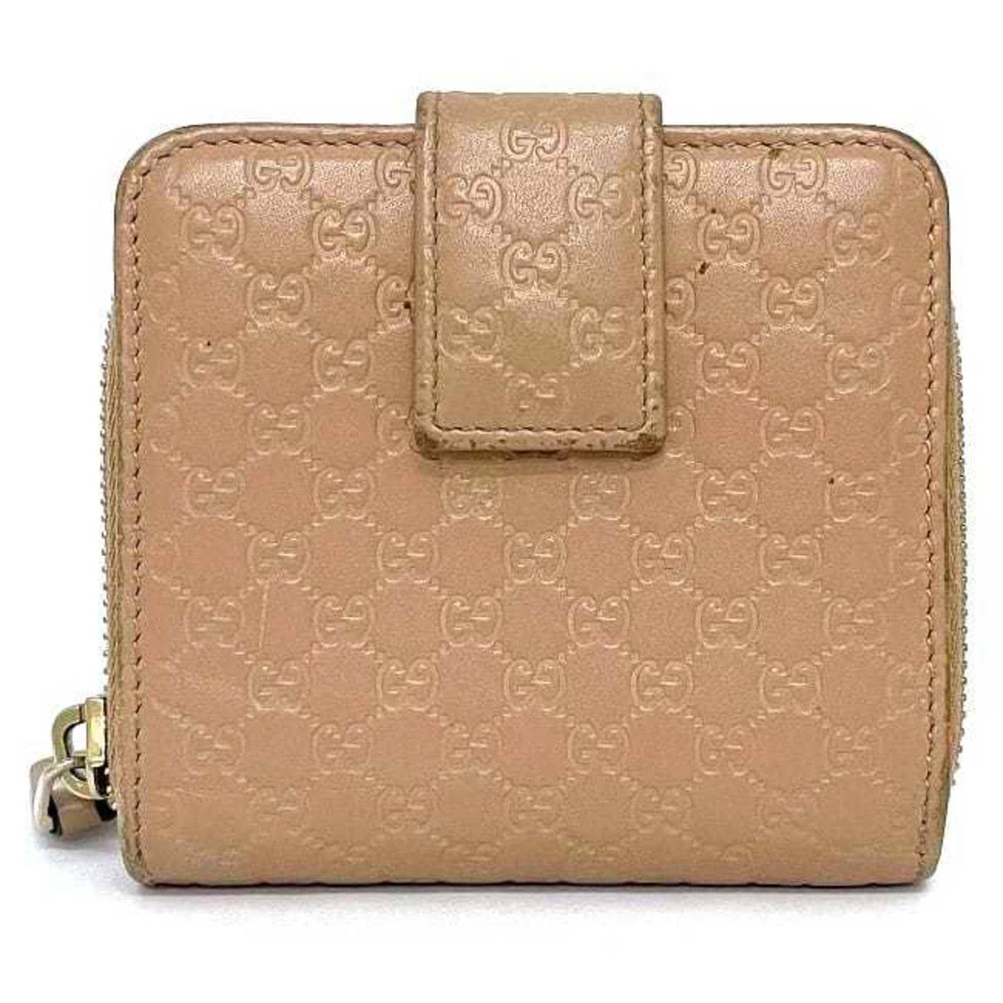 Gucci Gold Beige Leather Wallet (Bi-Fold) ( )