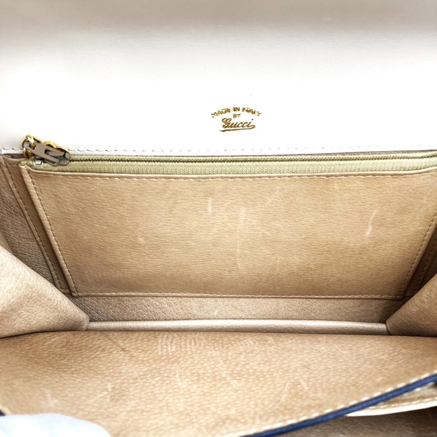 Gucci White Leather Shoulder Bag ( )