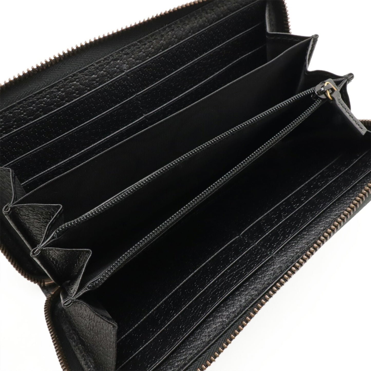 Gucci Black Leather Long Wallet (Bi-Fold) ( )