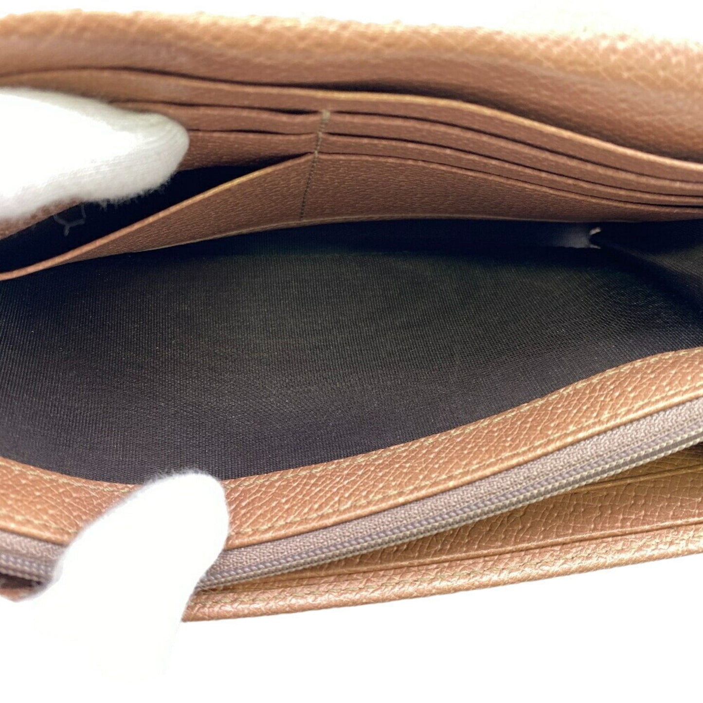 Gucci Beige Pink Canvas Leather Long Wallet (Bi-Fold) ( )