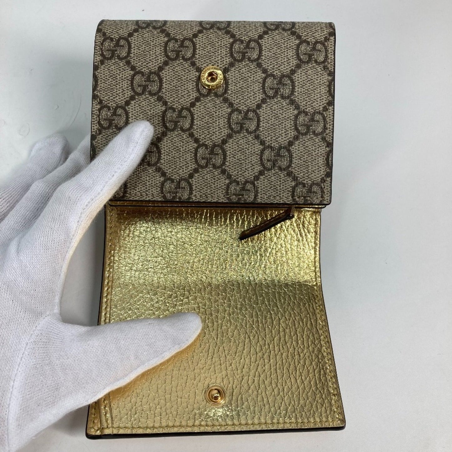 Gucci Beige Leather Wallet (Bi-Fold) ( )