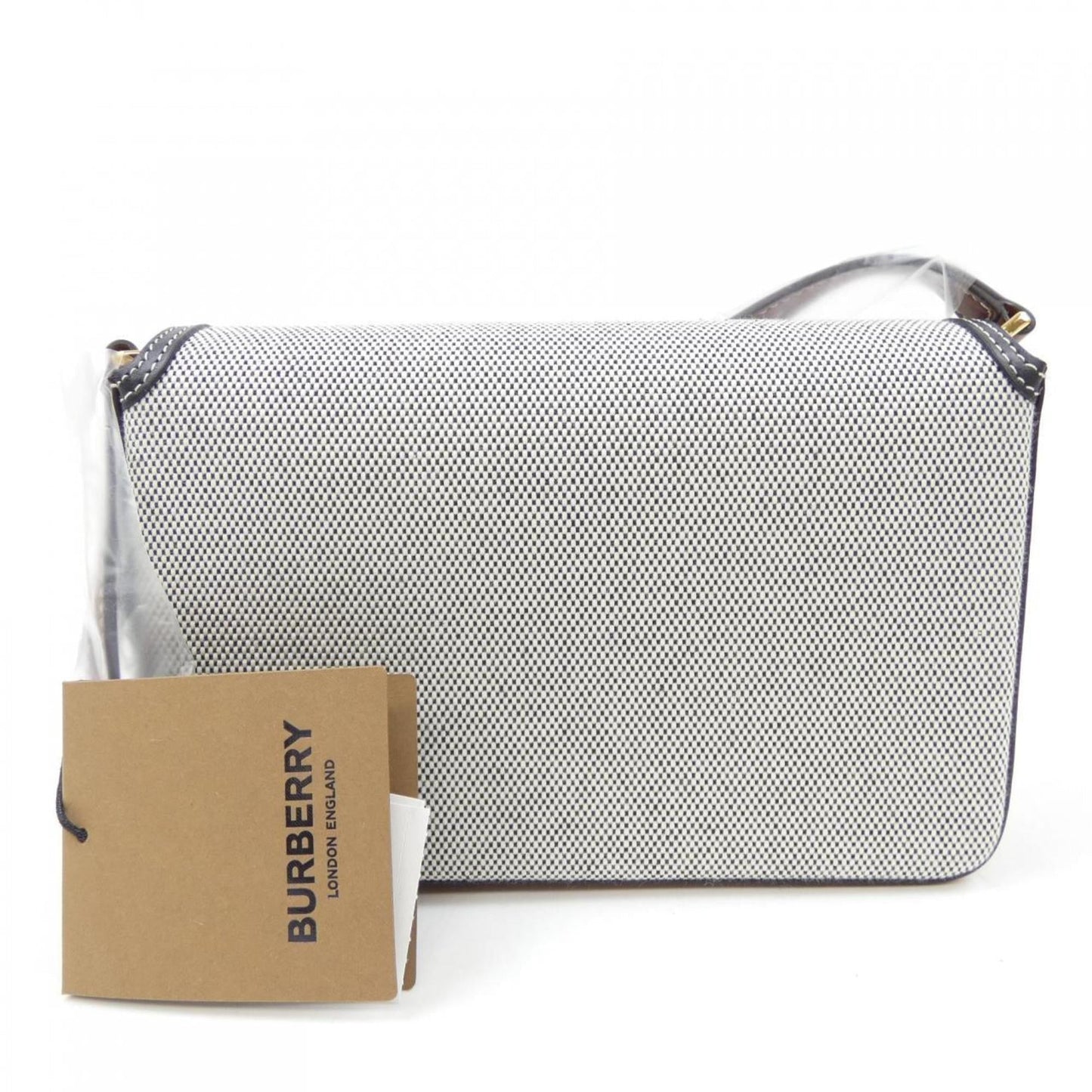 Burberry Black Gray White Handbag Shoulder Bag ( )