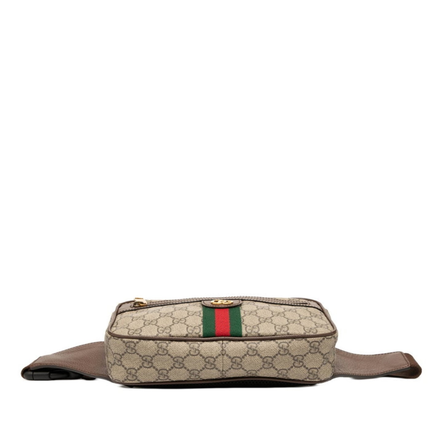 Gucci Beige Brown Pvc Leather Sling Bag ( )