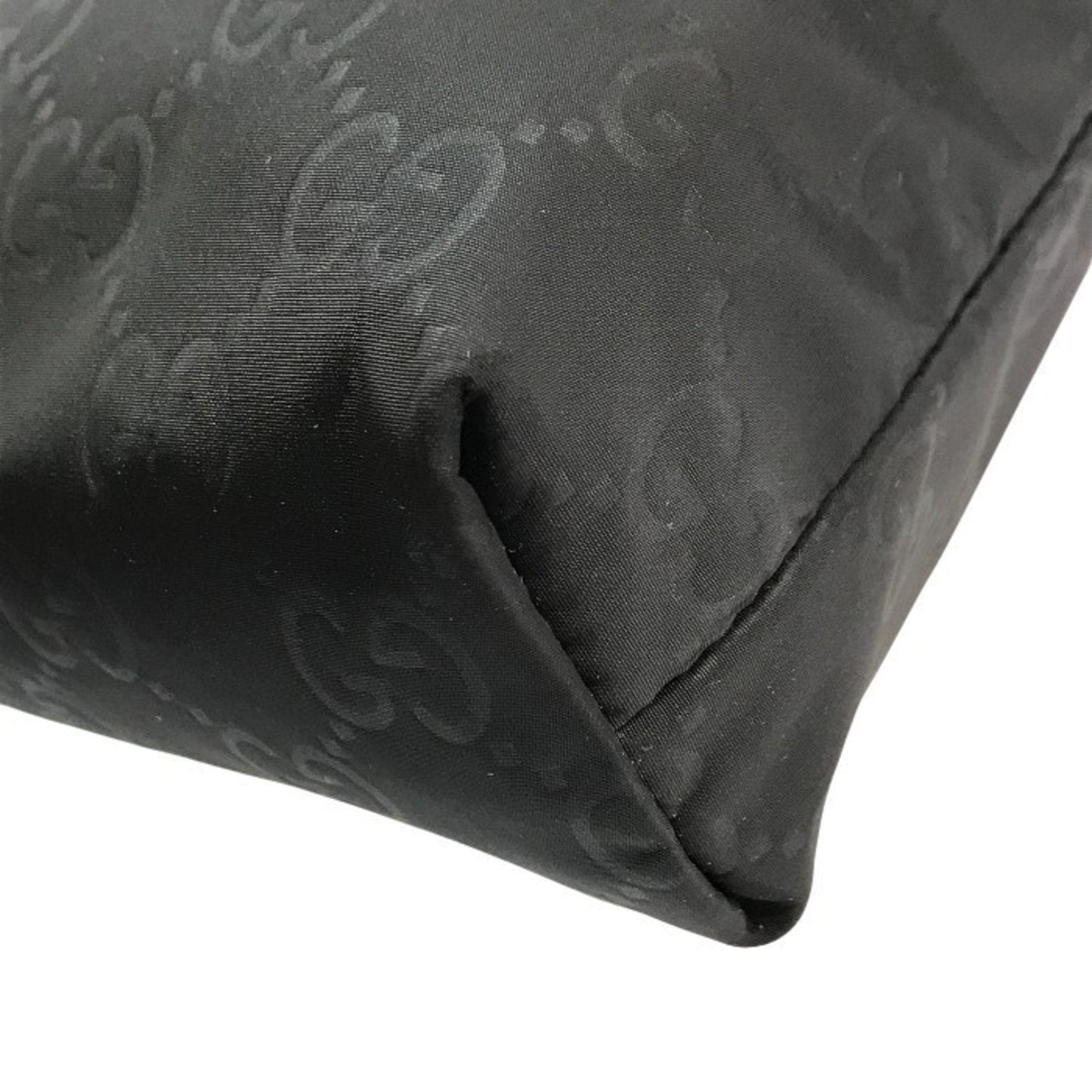 Gucci Black Nylon Leather Shoulder Bag ( )