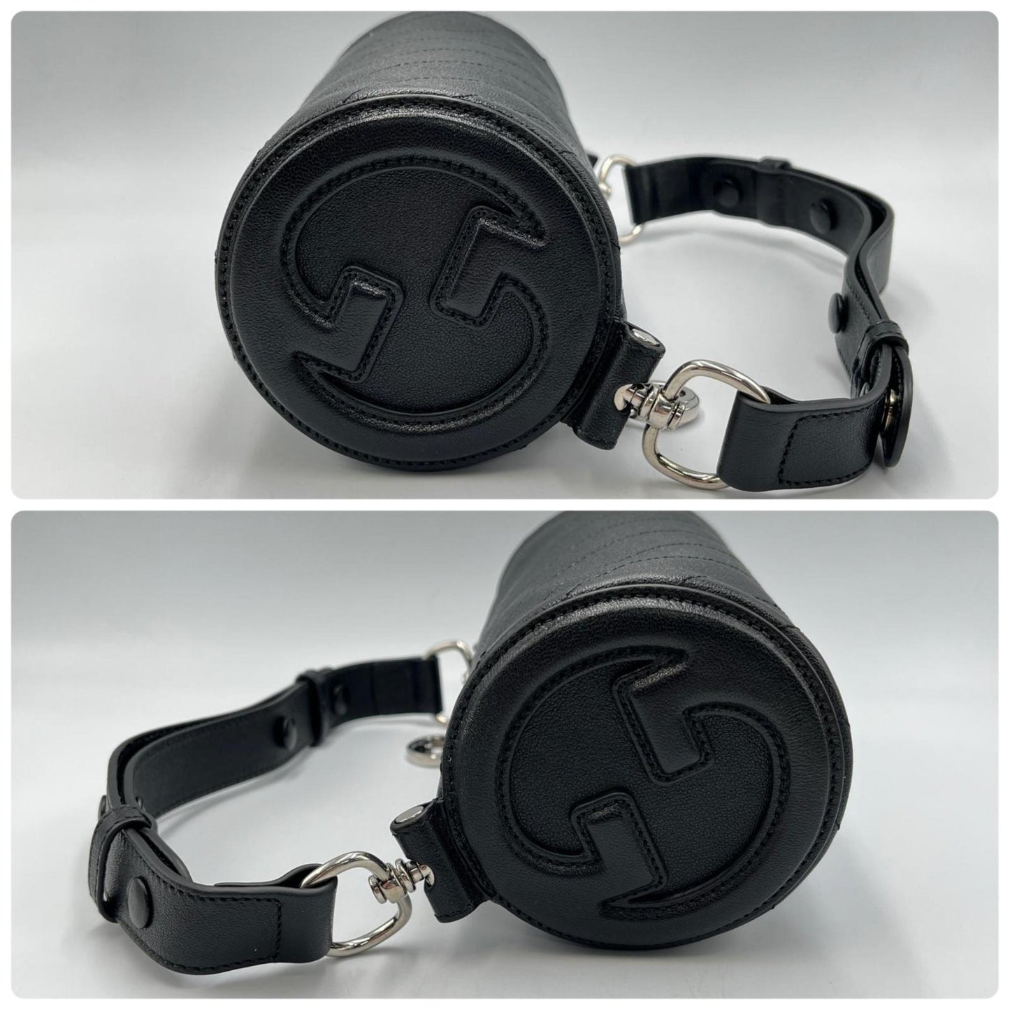 Gucci Black Leather Handbag ( )