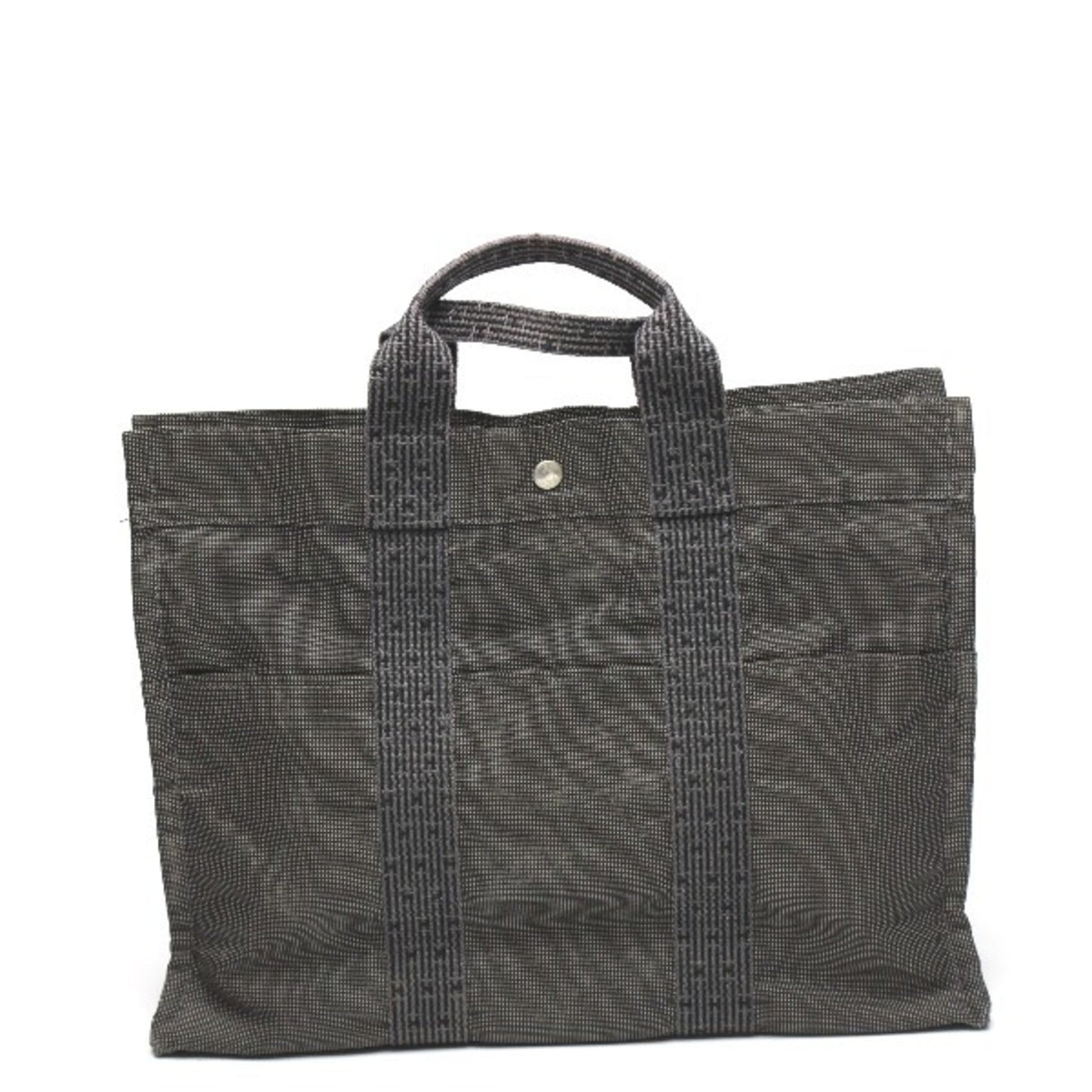 Hermes Gray Canvas Tote Bag ( )