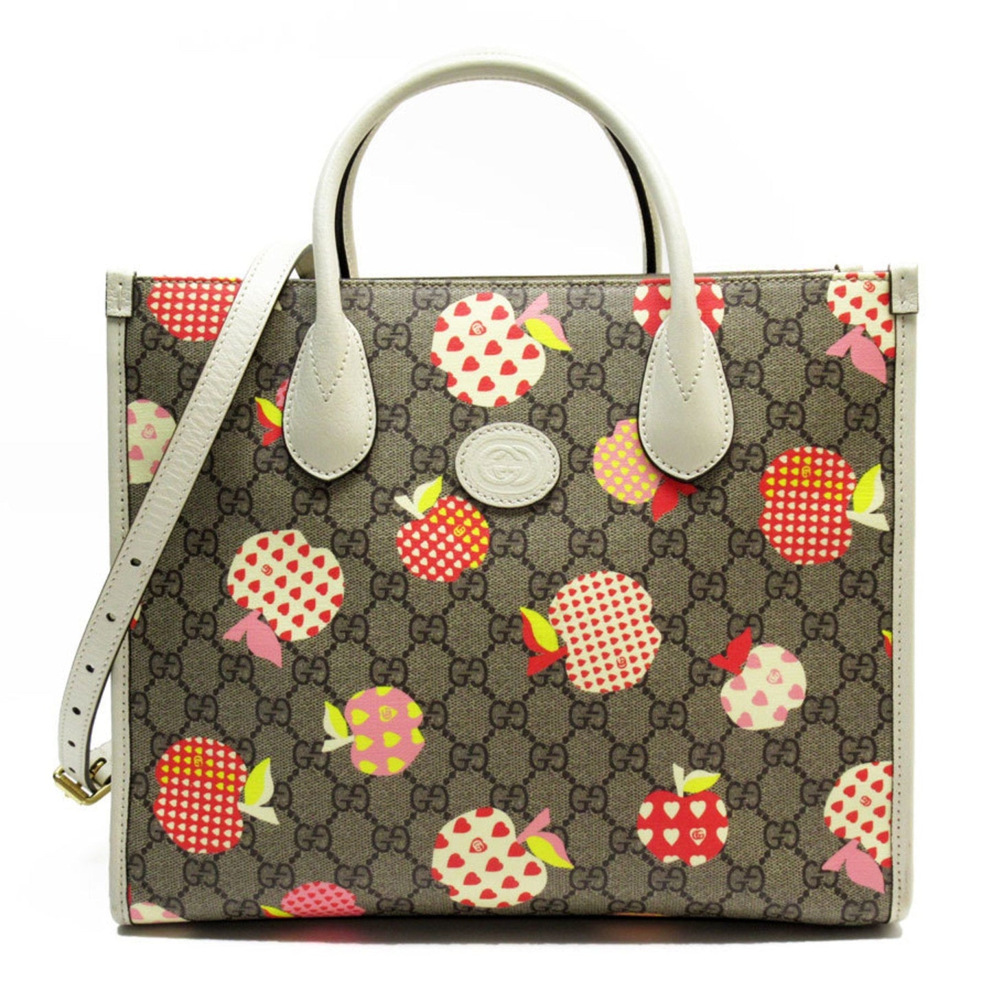 Gucci Brown Ivory Gg Supreme Handbag Shoulder Bag ( )