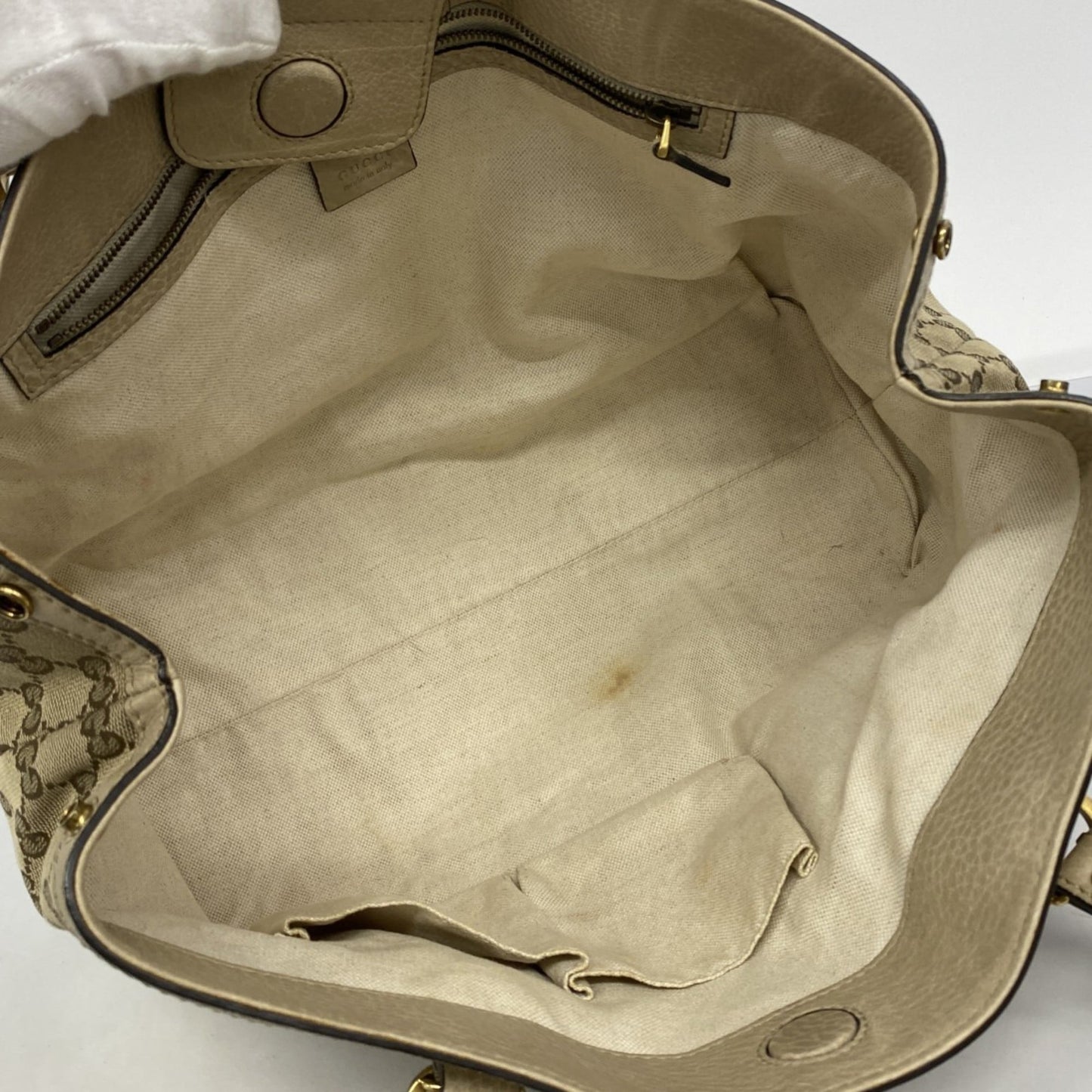 Gucci Beige Canvas Tote Bag ( )