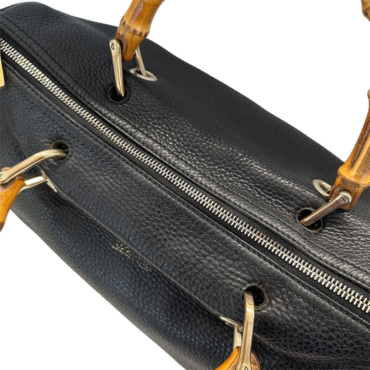 Gucci Black Leather Handbag Shoulder Bag ( )