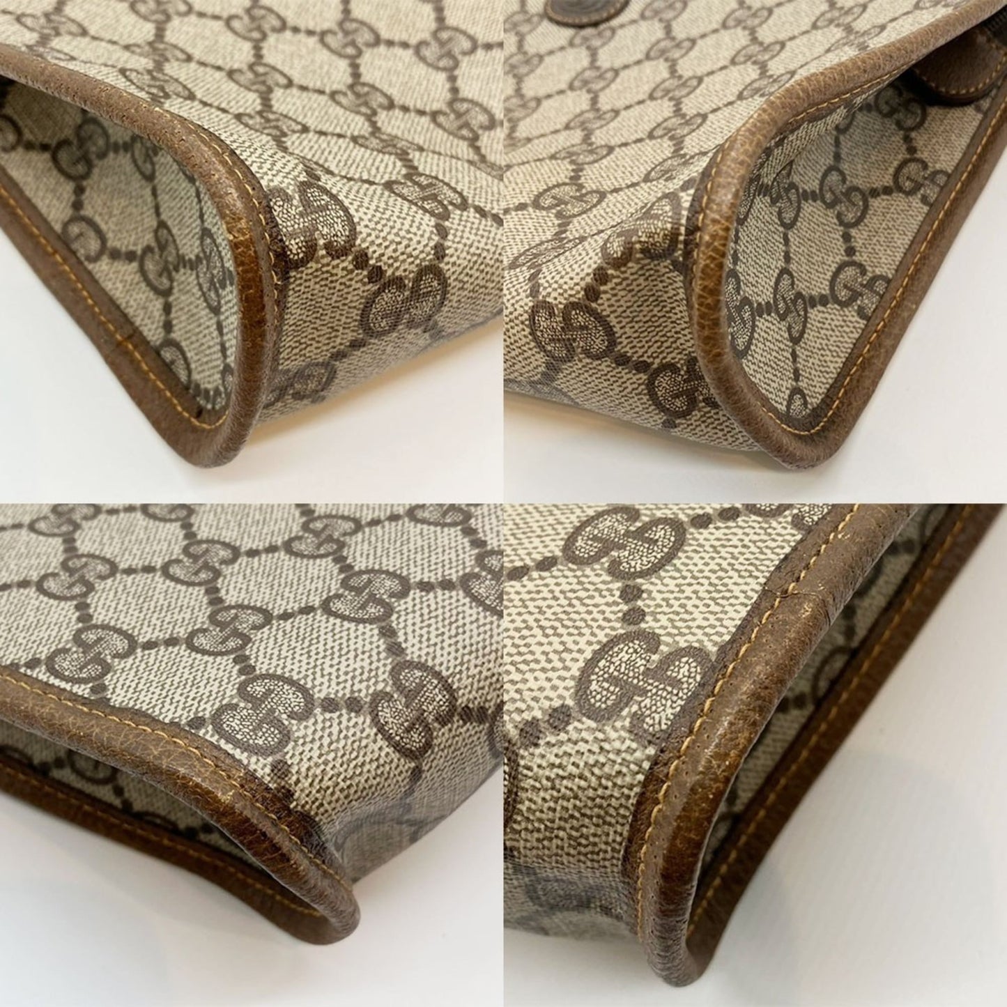 Gucci Brown Gg Plus Clutch Bag ( )
