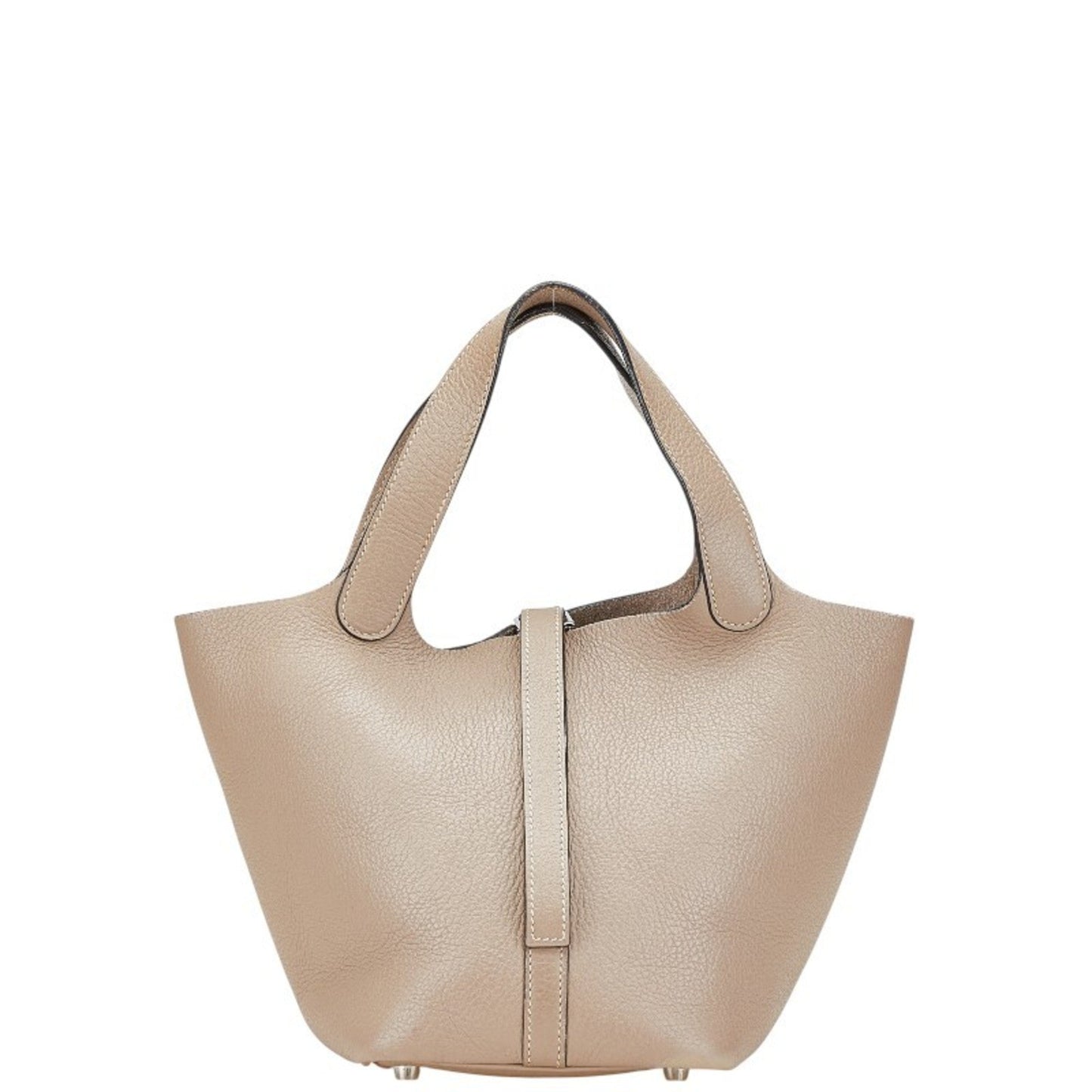 Hermes Picotin Etoupe Gray Gray Taurillon Clemence Leather Handbag ( )