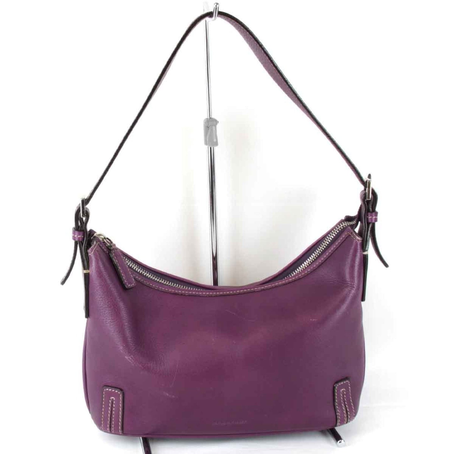 Burberry Purple Leather Shoulder Bag ( )