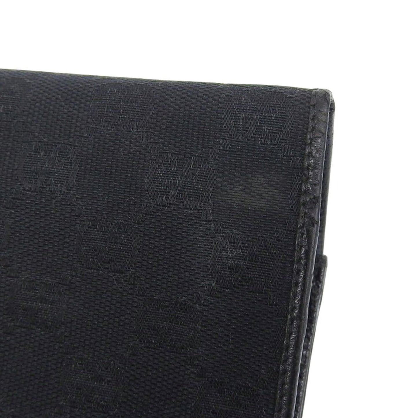 Gucci Black Gg Canvas Long Wallet (Bi-Fold) ( )
