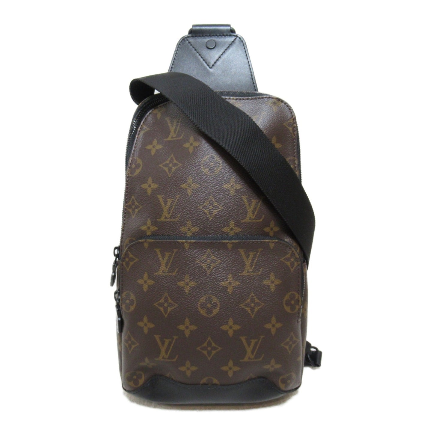 LOUIS VUITTON Avenue sling bag Brown Monogram macassar PVC coated canvas M45897