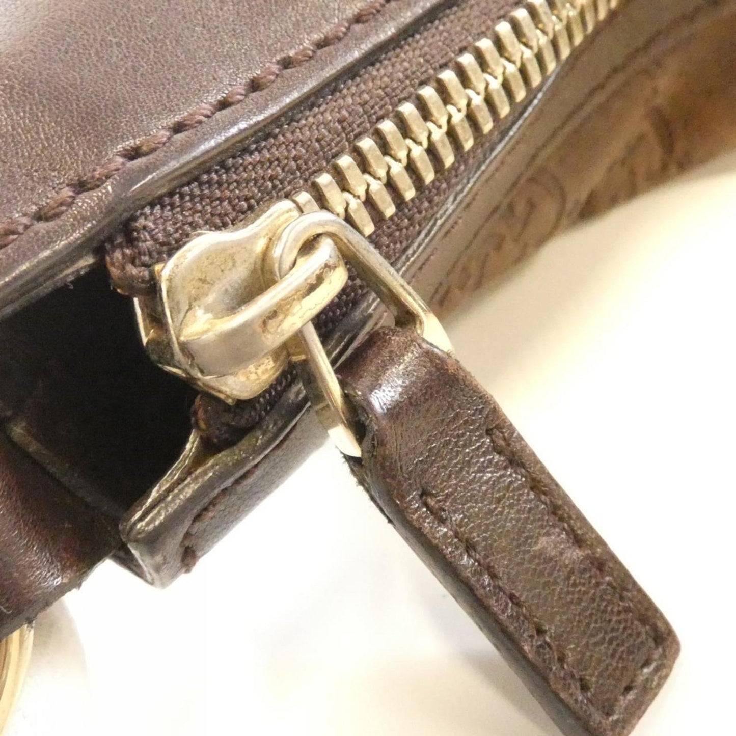 Gucci Brown Leather Shoulder Bag ( )