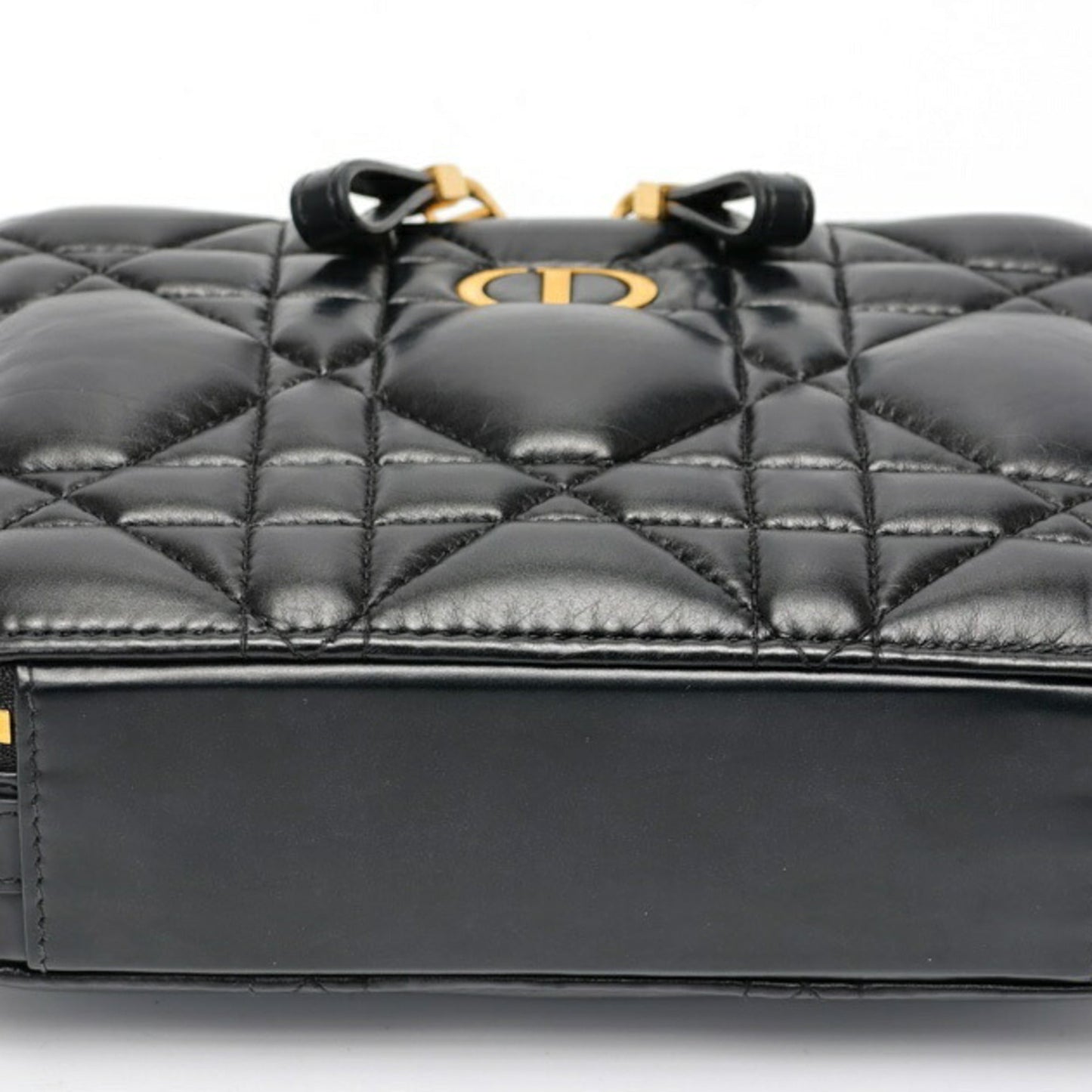 Christian Dior Black Quilting Leather Handbag ()