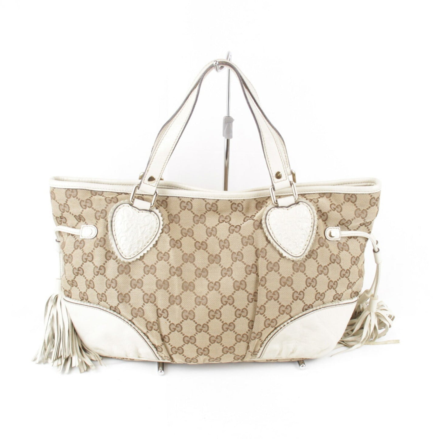 Gucci Beige Gg Canvas Tote Bag ( )