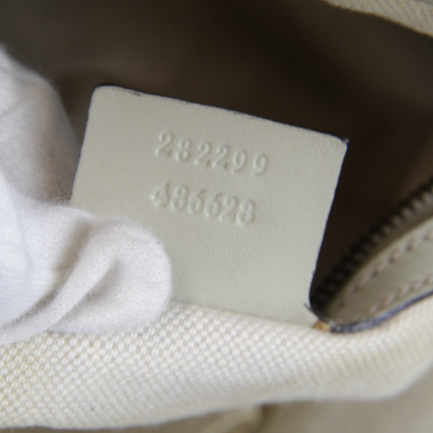 Gucci Gg Canvas Beige Gg Canvas Leather Handbag ( )
