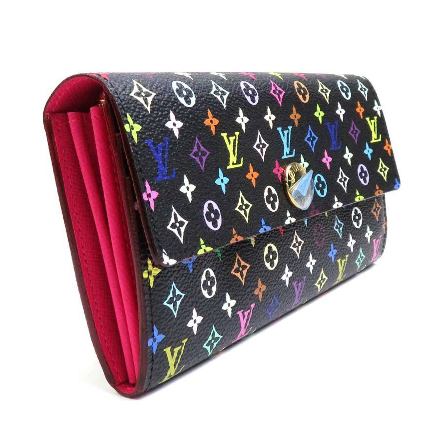 LOUIS VUITTON Long Wallet Monogram Multicolor Portefeuille Sarah Noir Unisex M60273