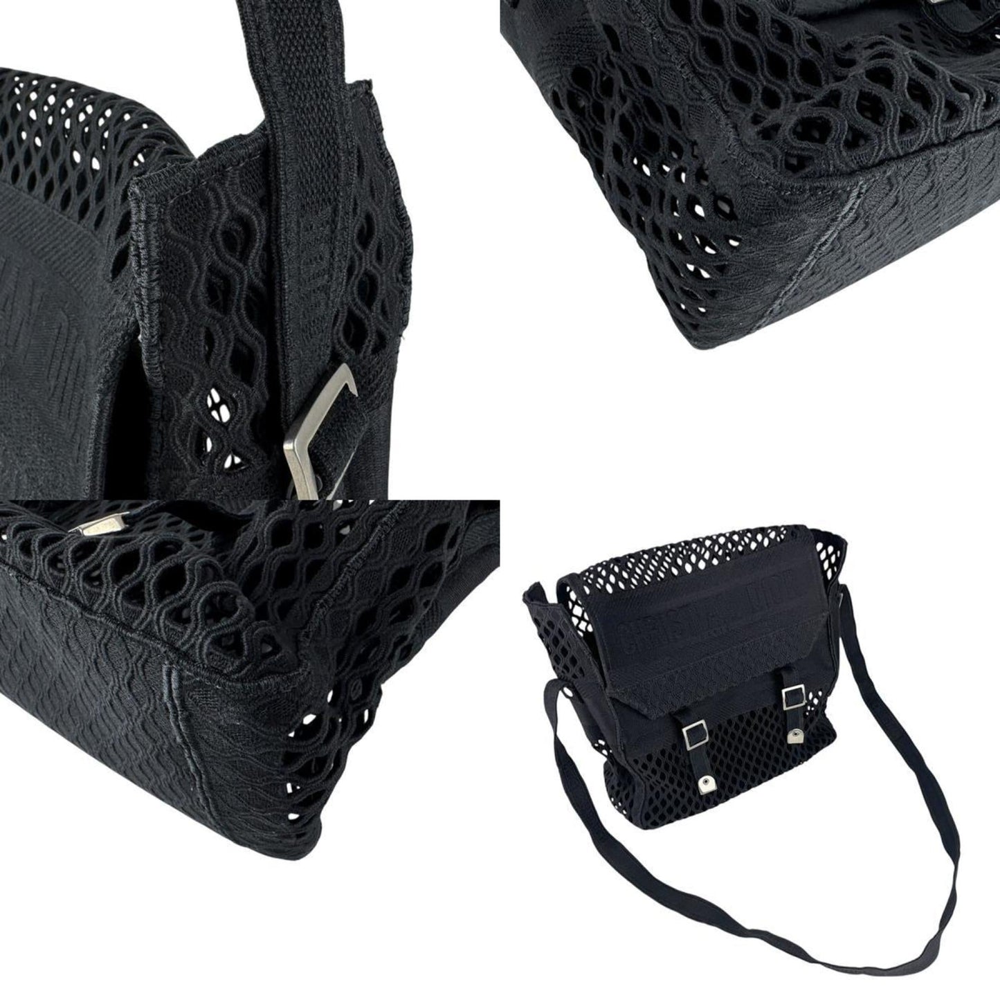 Christian Dior Black Canvas Shoulder Bag ()