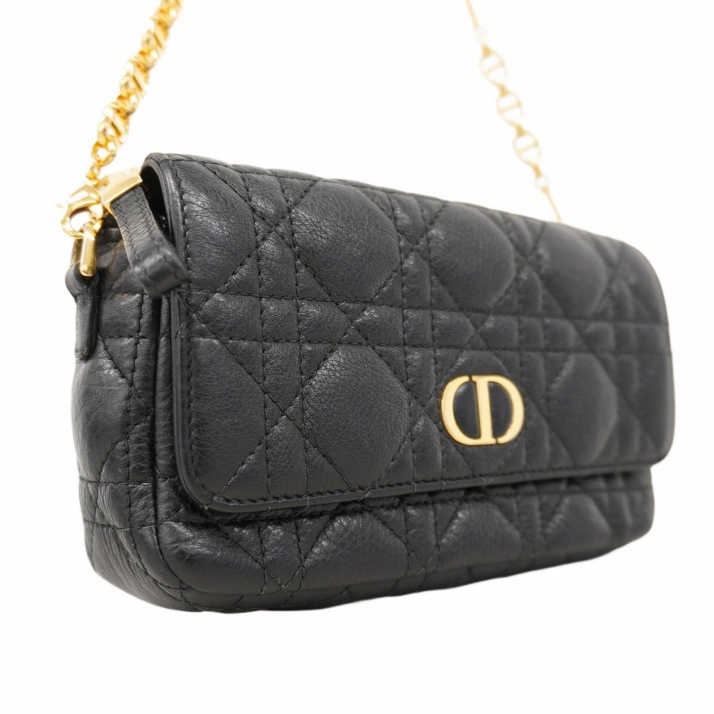 Christian Dior Black Leather Handbag ()