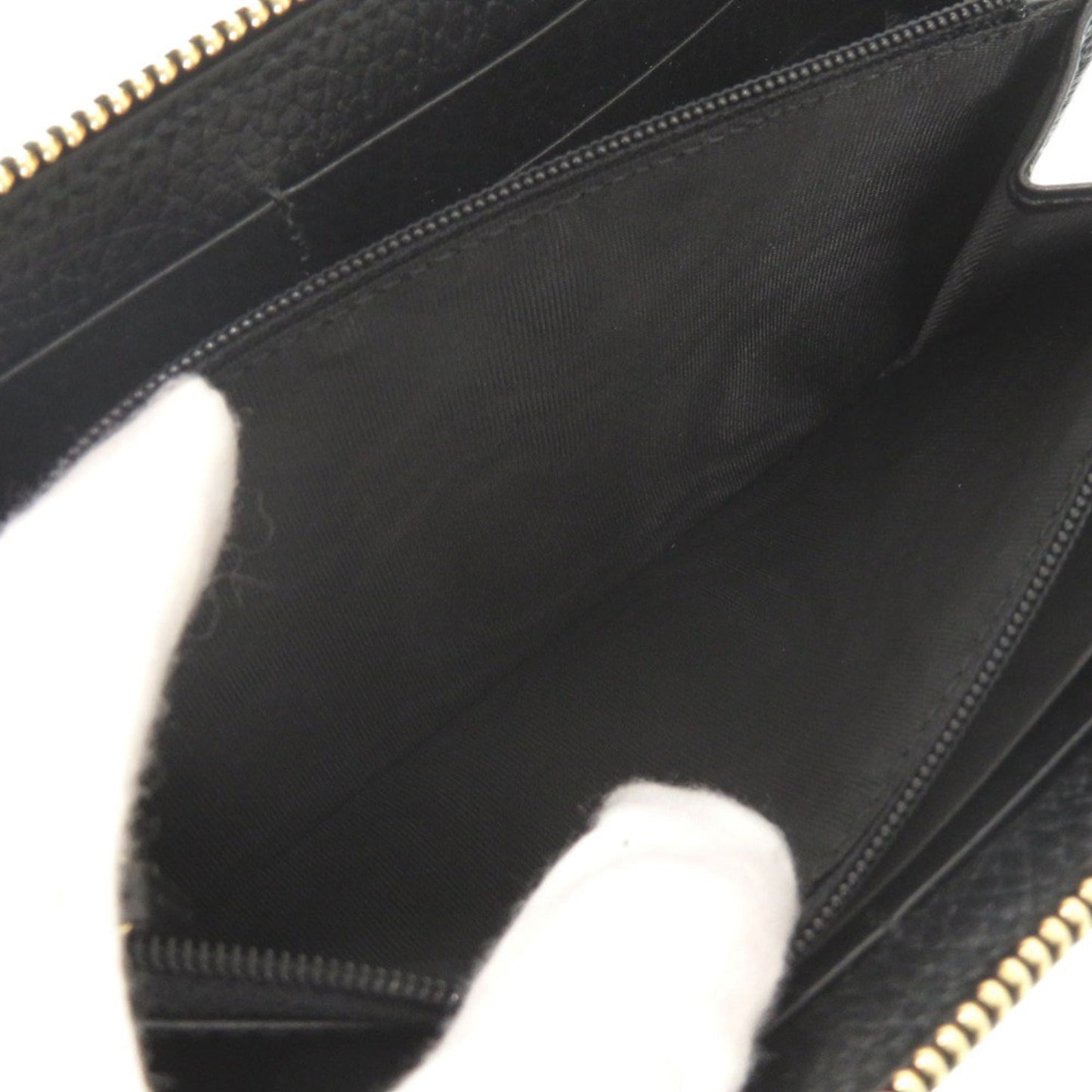 Gucci Beige Black Gg Supreme Leather Long Wallet (Bi-Fold) ( )