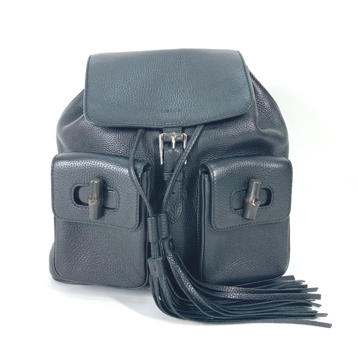 Gucci Black Leather Backpack ( )