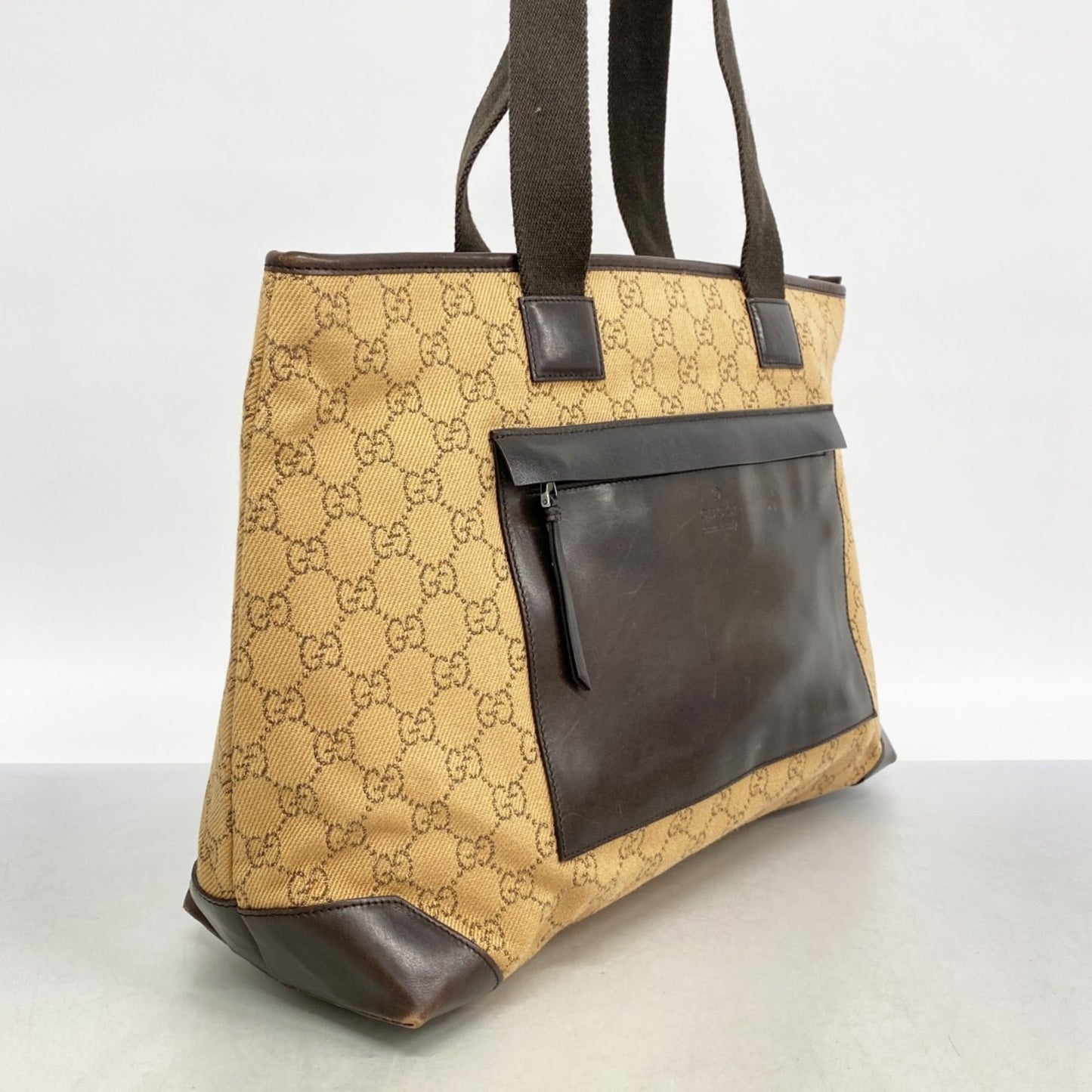 Gucci Brown Denim Tote Bag ( )