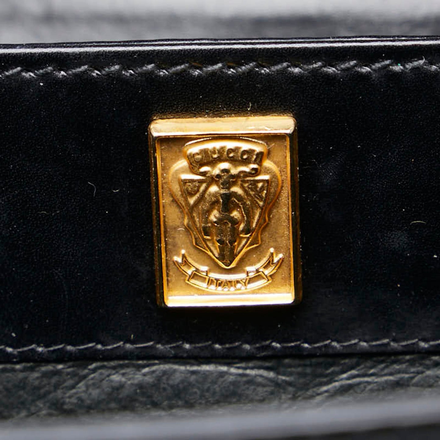 Gucci Black Leather Shoulder Bag ( )