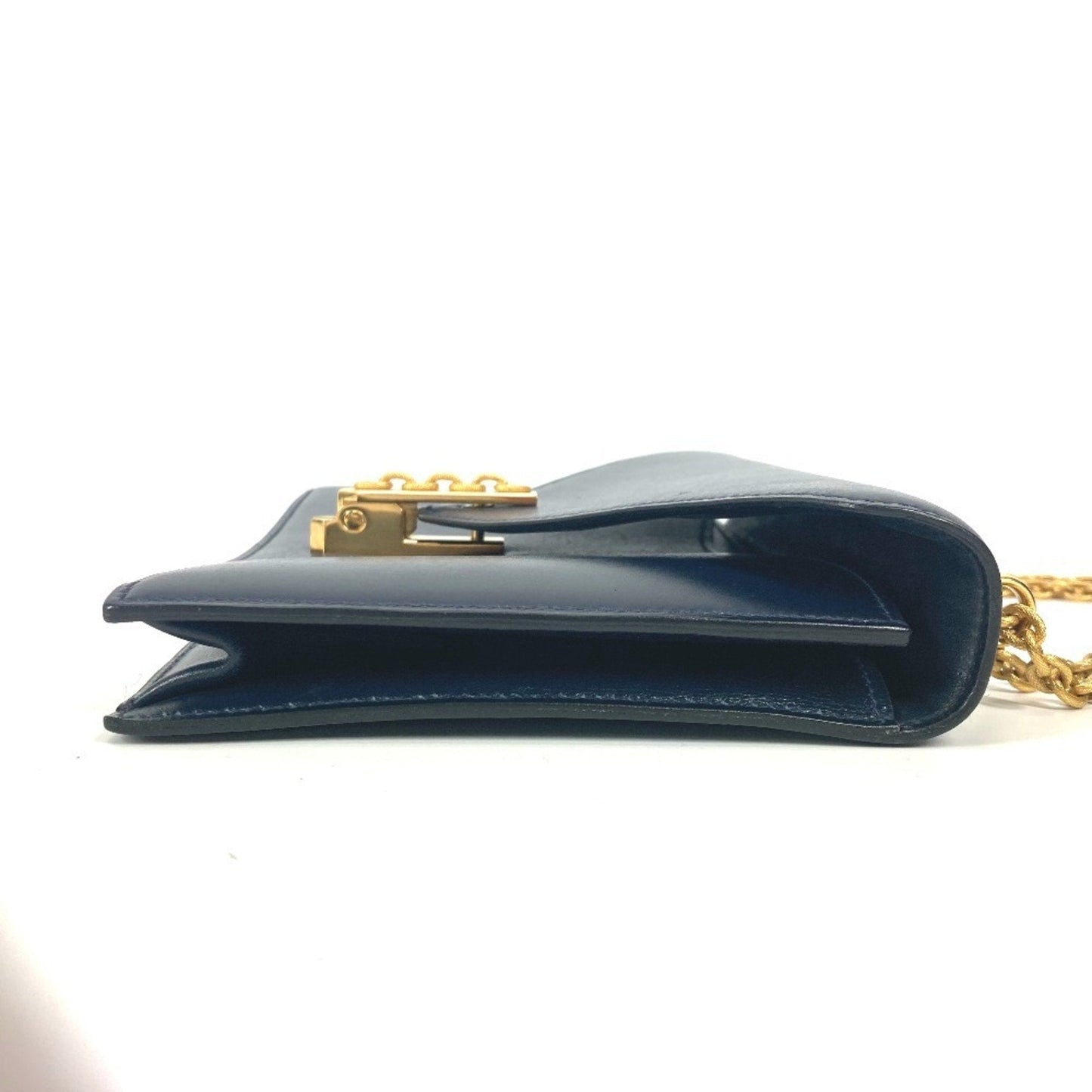 Hermes Navy Box Calf Leather Shoulder Bag ( )