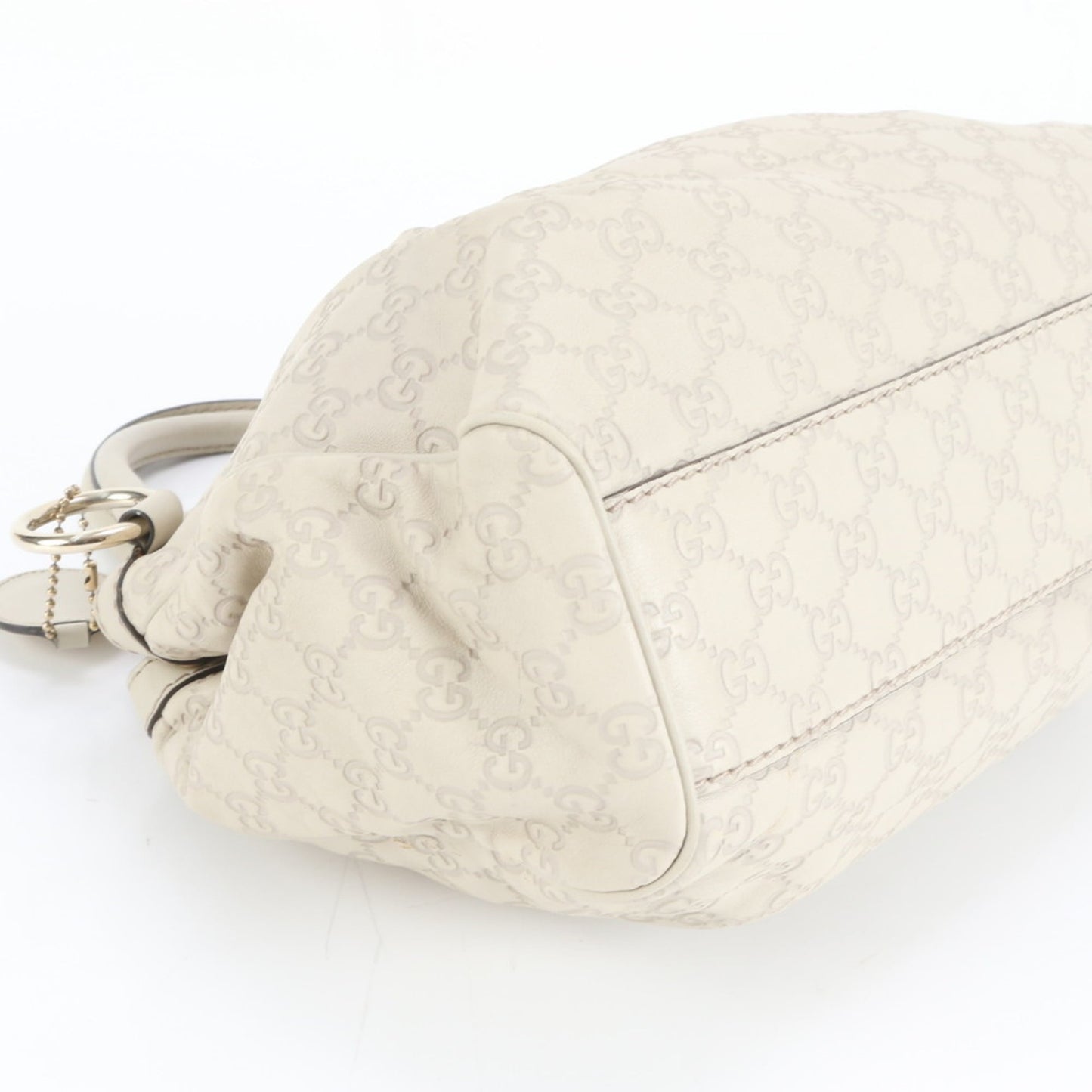 Gucci Ivory Leather Tote Bag ( )