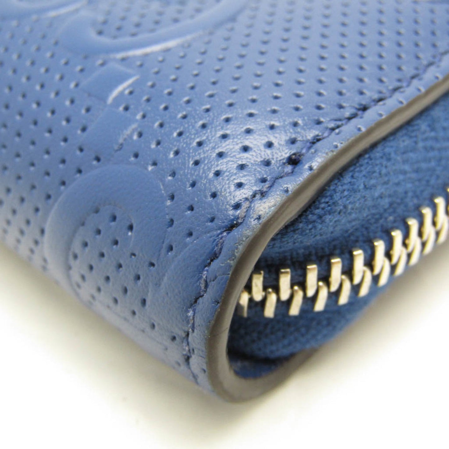 Gucci Navy Leather Long Wallet (Bi-Fold) ( )