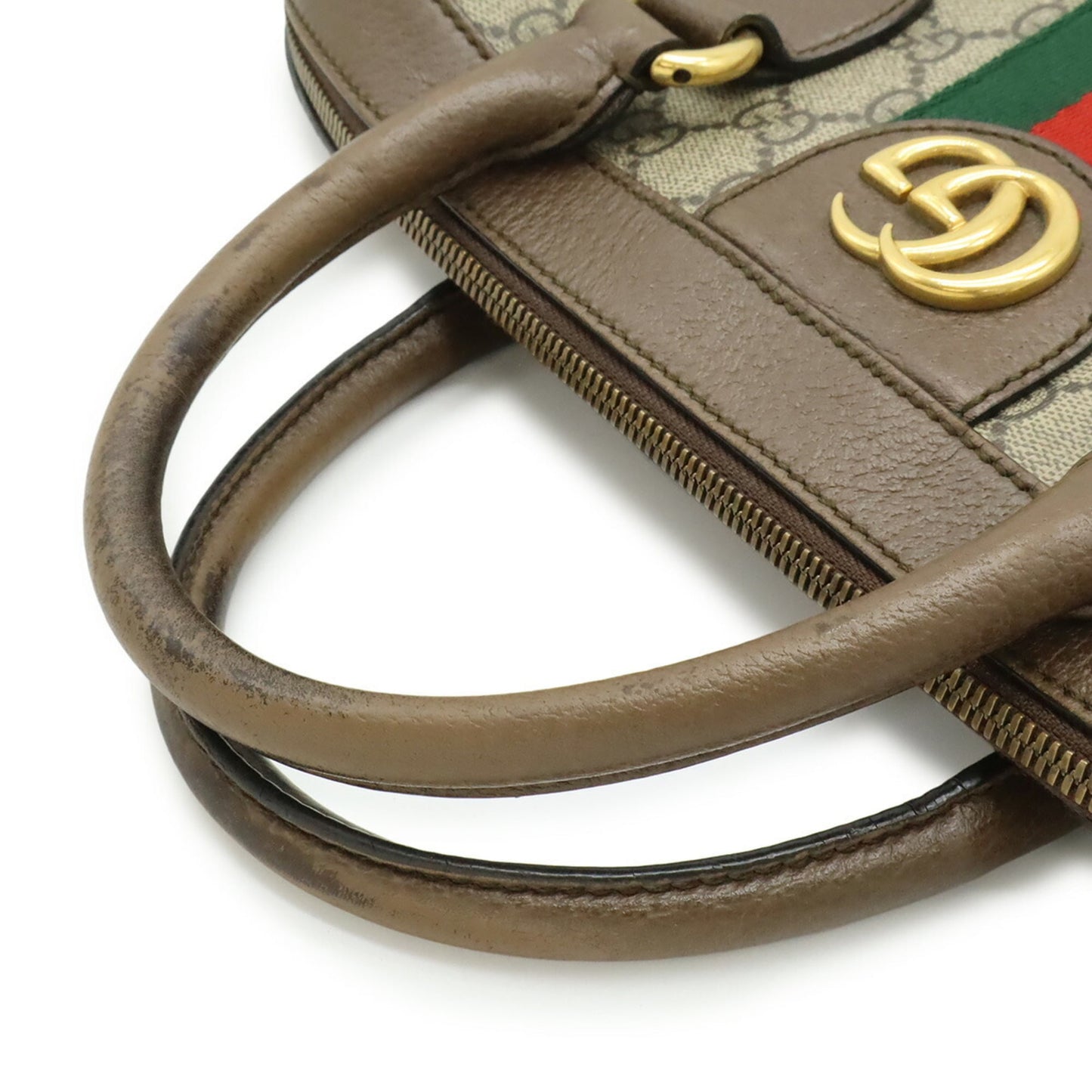 Gucci Beige Brown Gg Supreme Leather Handbag Shoulder Bag ( )