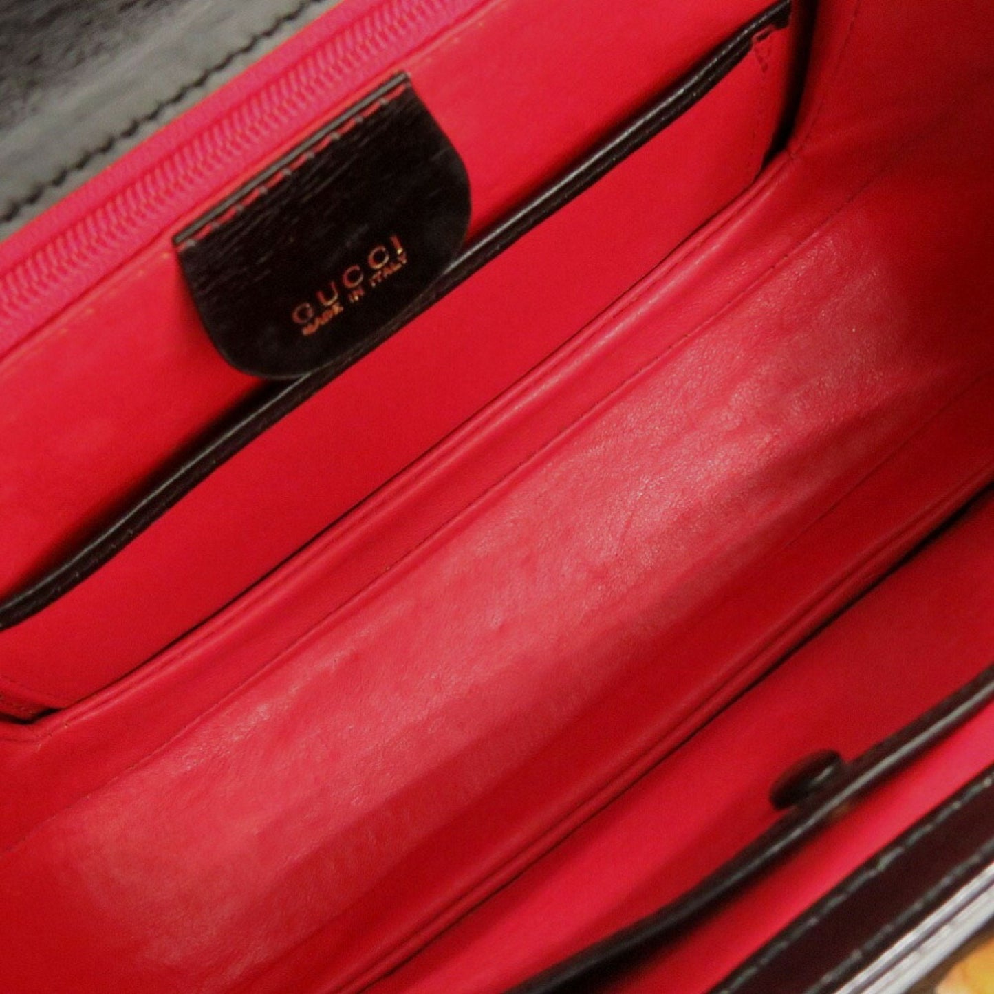Gucci Black Leather Handbag ( )
