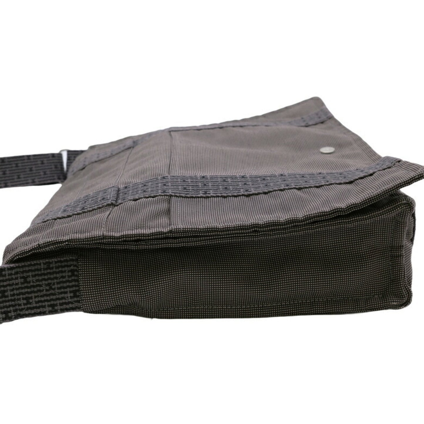Hermes Gray Nylon Canvas Shoulder Bag ( )