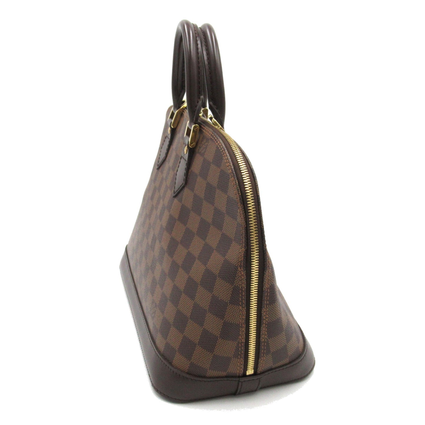 LOUIS VUITTON Alma Brown Ebene Damier PVC coated canvas Handbag